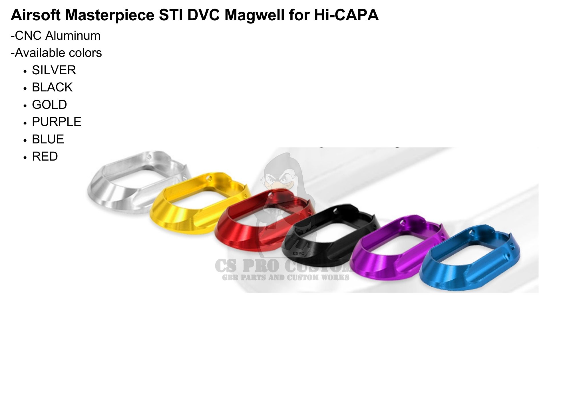 Airsoft Masterpiece STI DVC Magwell for Hi-CAPA