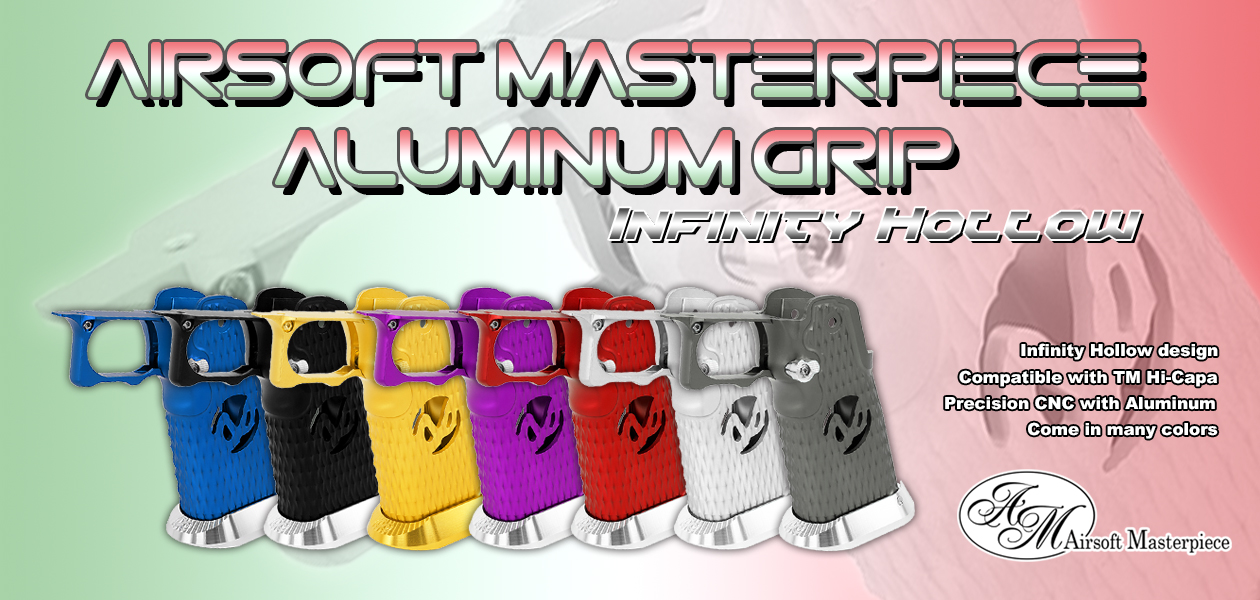 Airsoft Masterpiece Aluminum Grip for Hi-CAPA Type 8 Infinity