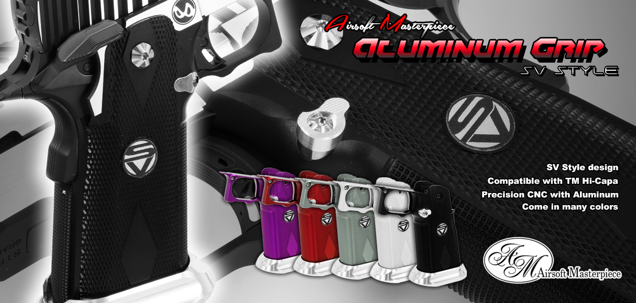 Airsoft Masterpiece Aluminum Grip for Hi-CAPA (Type 22 / SV Style)