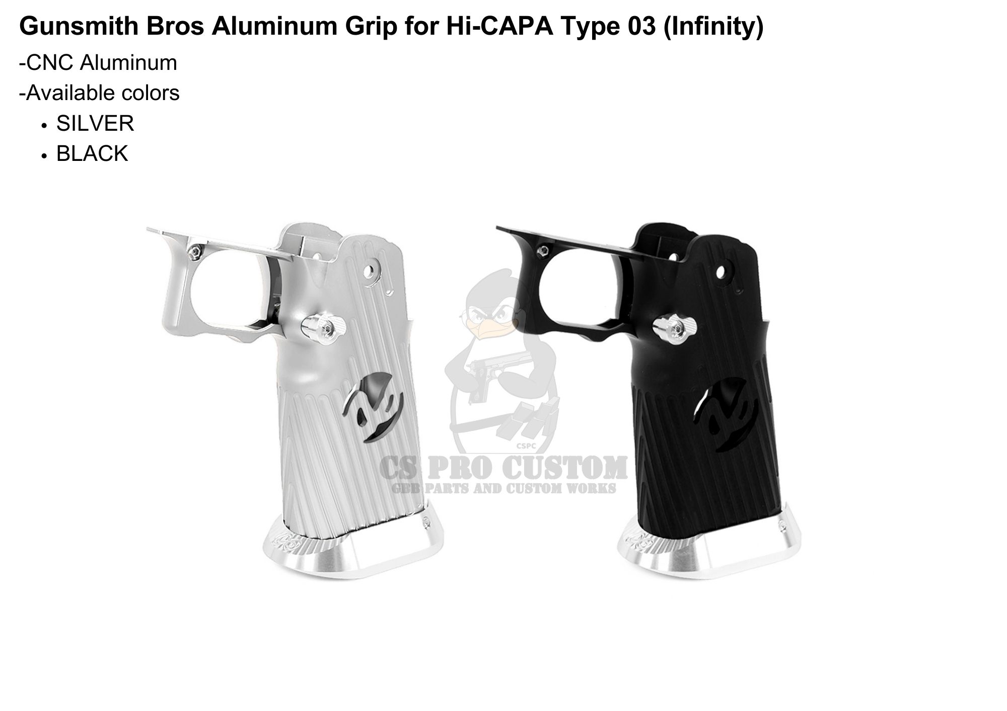 Gunsmith Bros Aluminum Grip for Hi-CAPA Type 03 (Infinity)