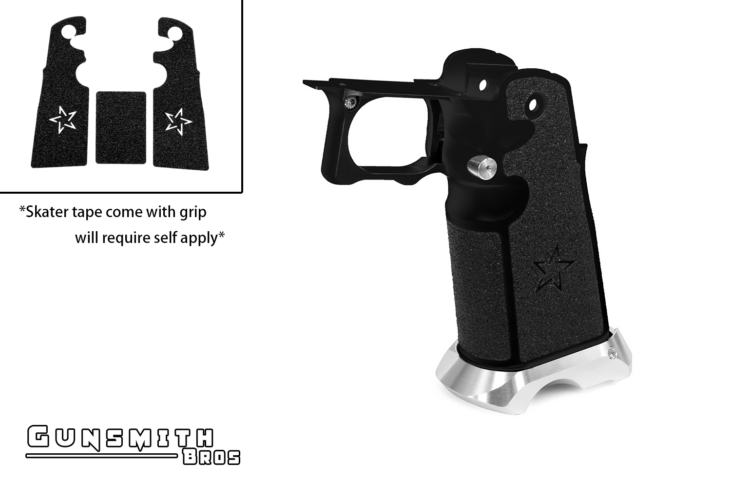 Gunsmith Bros Aluminum Grip for Hi-CAPA (STACCATO tape)