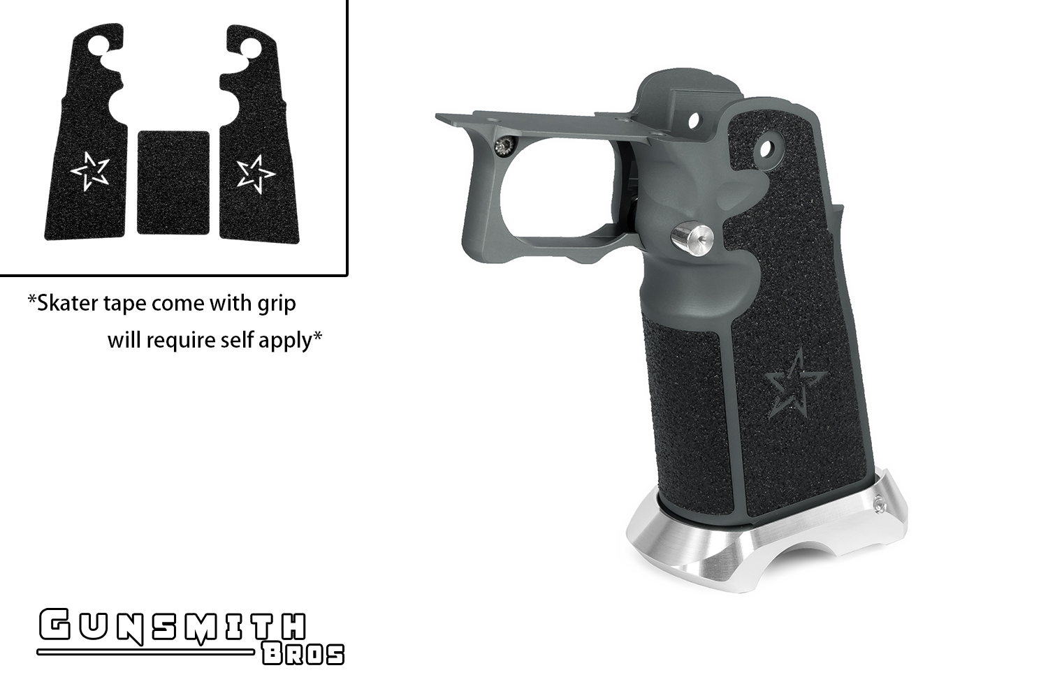 Gunsmith Bros Aluminum Grip for Hi-CAPA (STACCATO tape)