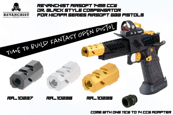 Revanchist 14mm CCW Dr.Black Style Compensator