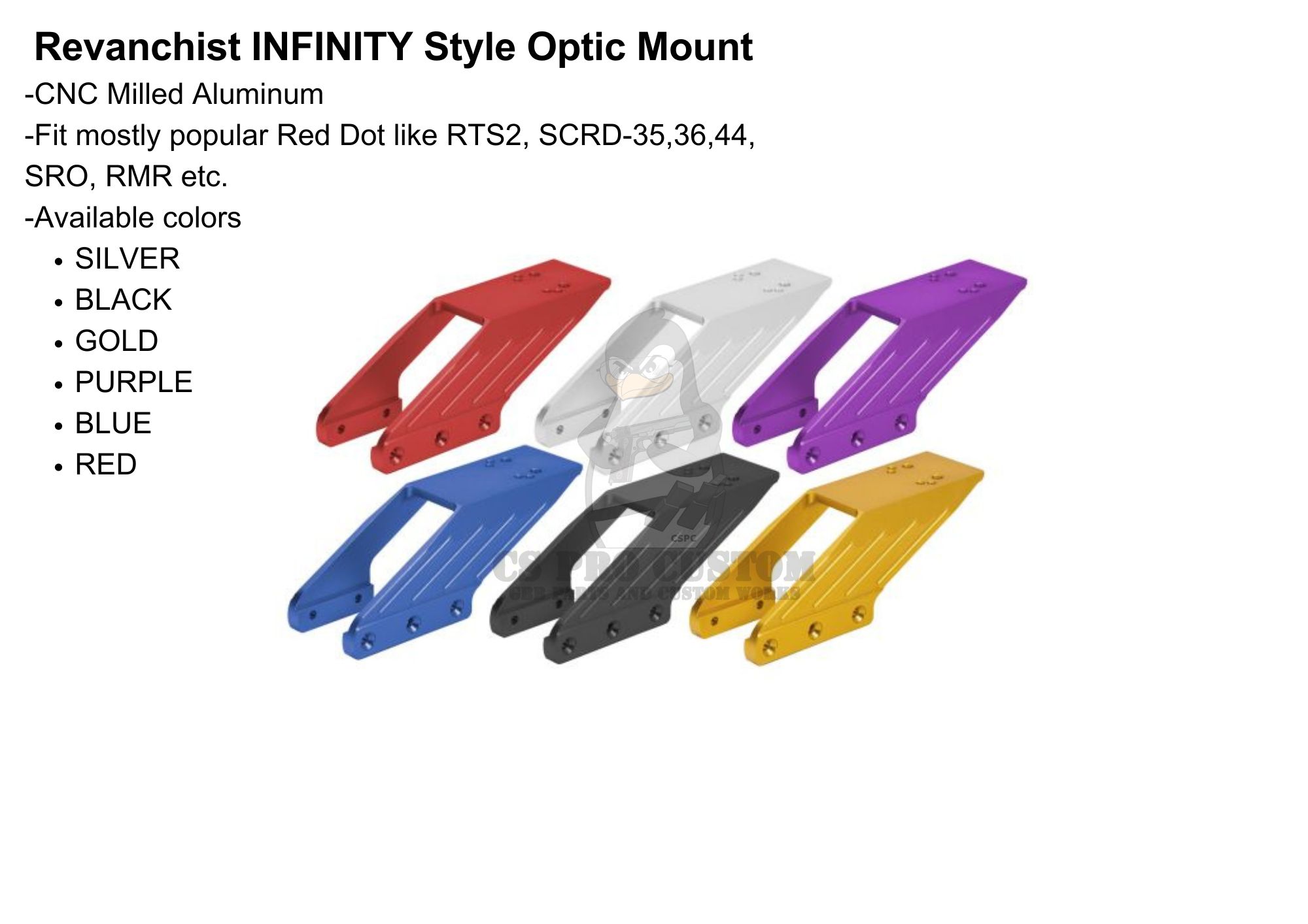 Revanchist INF Style Optic Mount For Marui TM Hi-Capa GBBP
