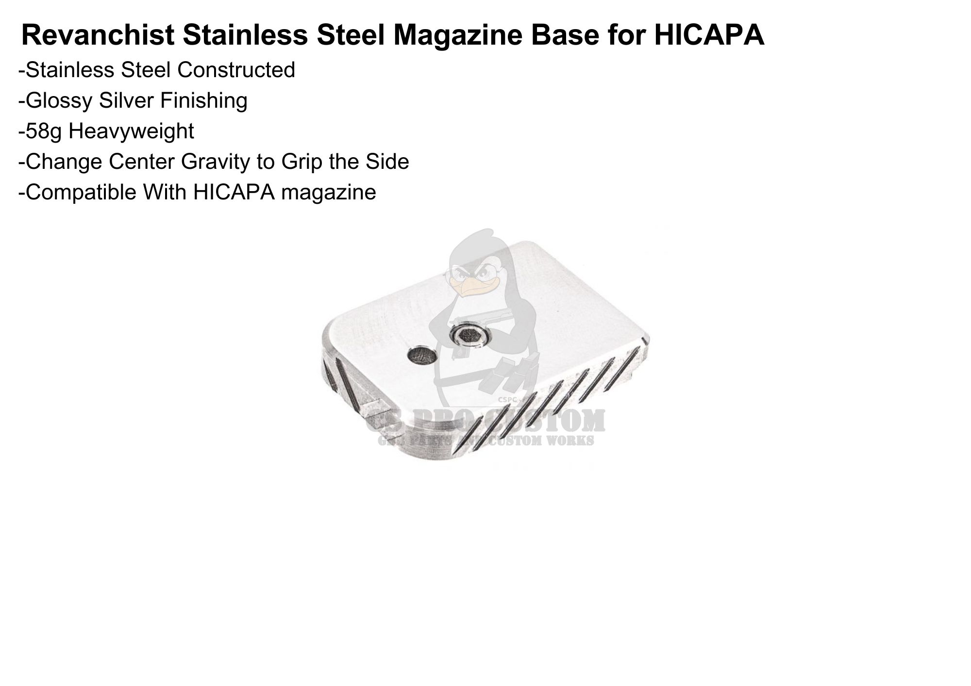 Revanchist Stainless Steel Magazine Base