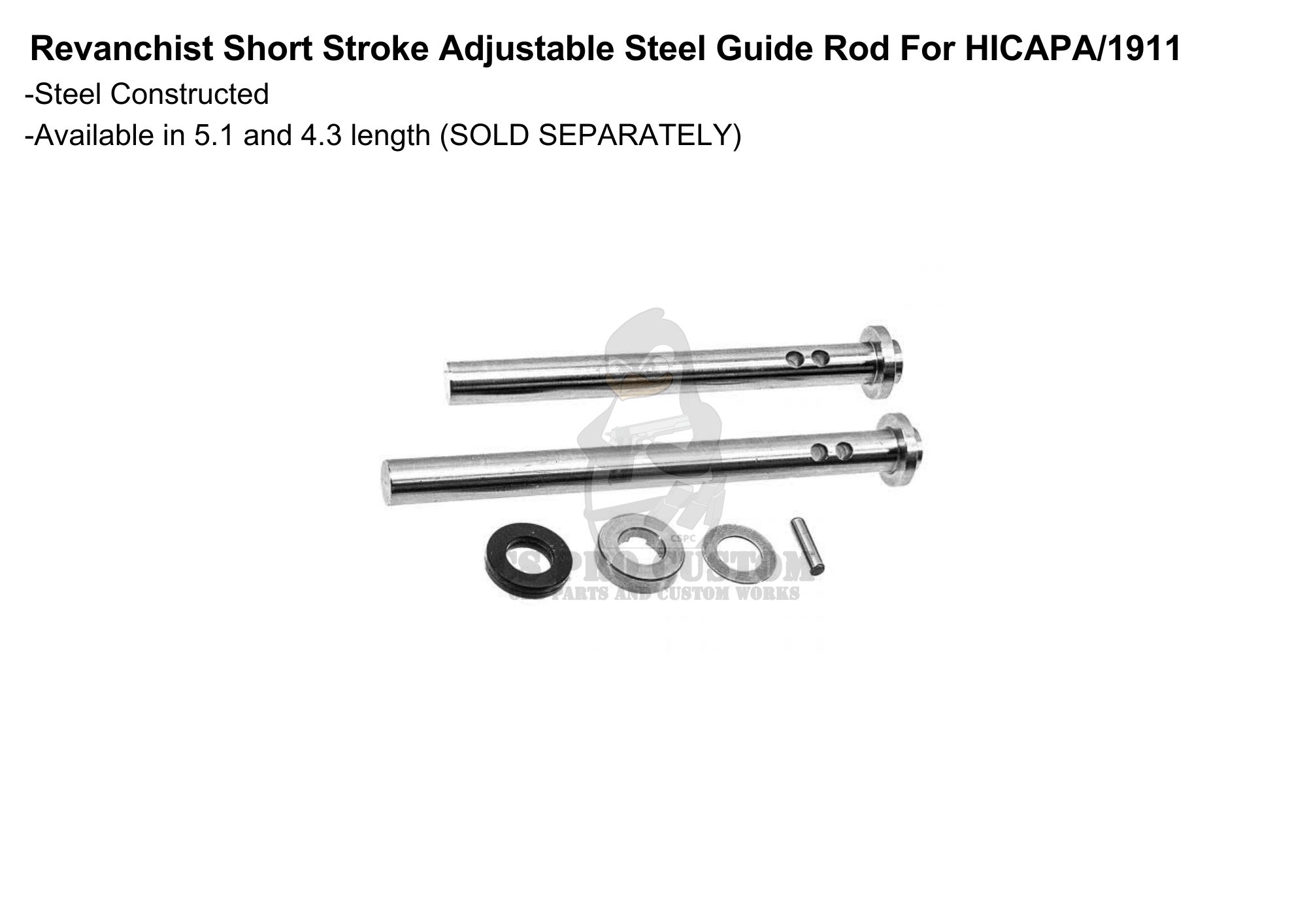 Revanchist Short Stroke Adjustable Steel Guide Rod