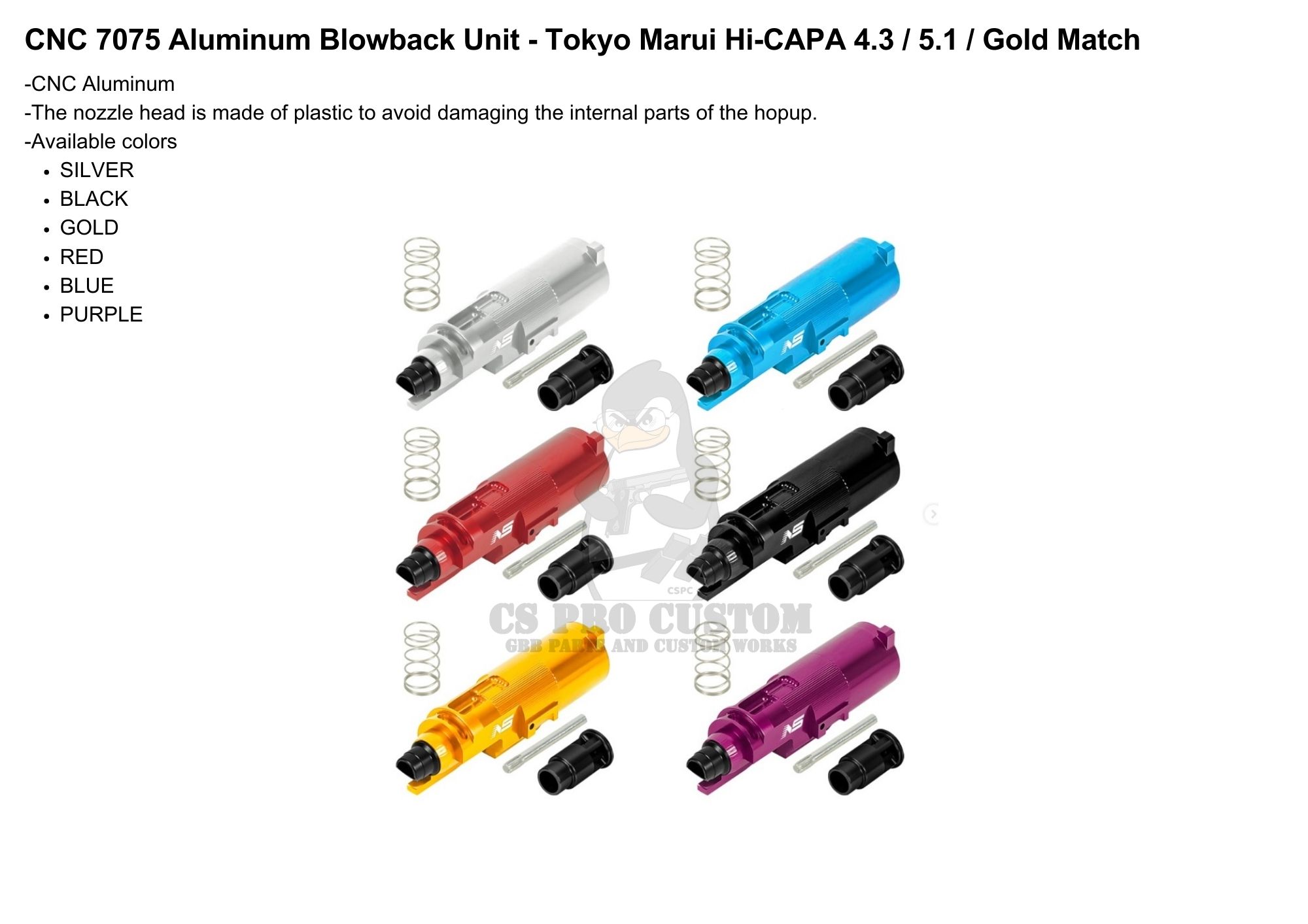 Nexxspeed CNC 7075 Aluminum Nozzle