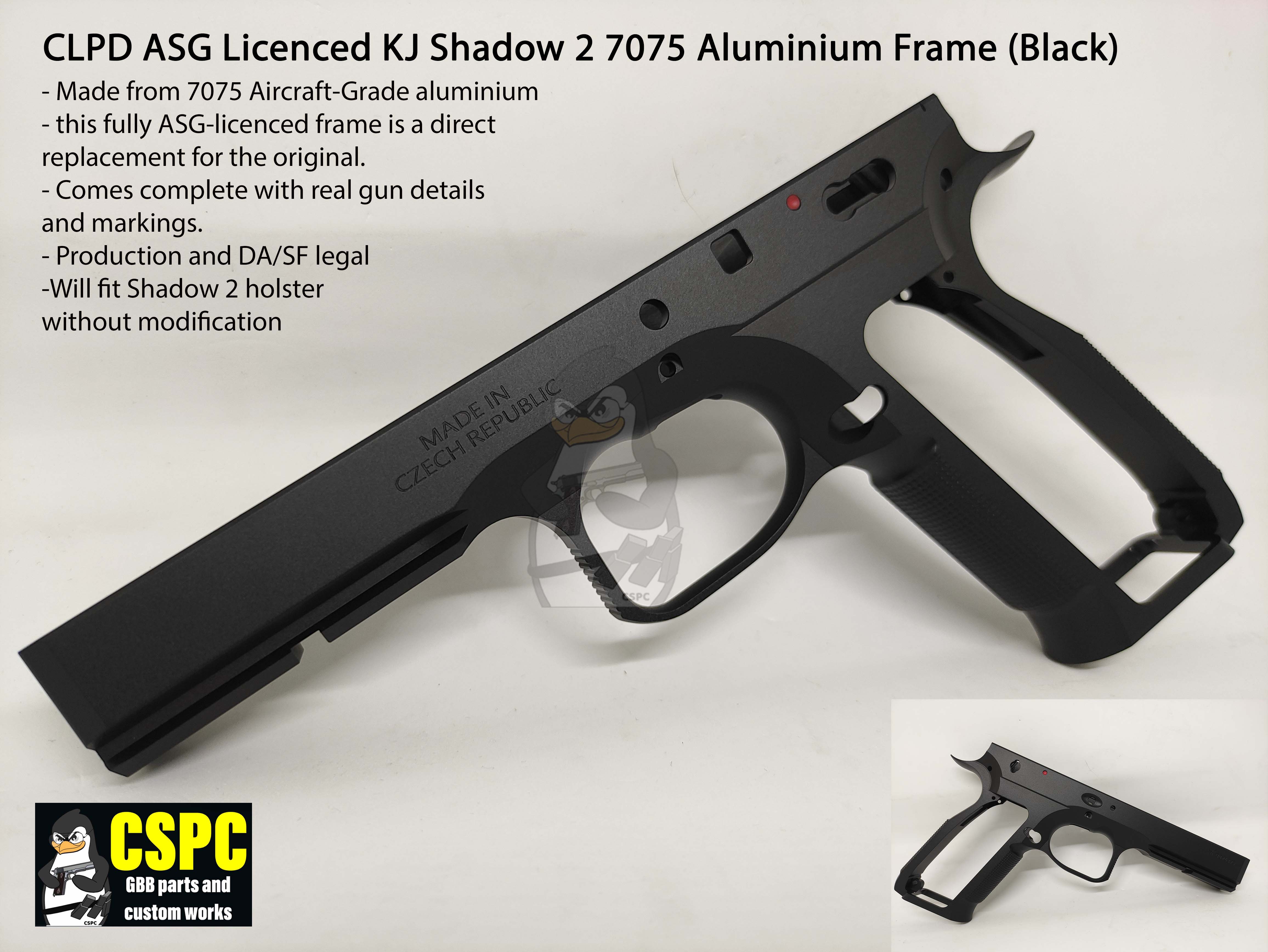 CL Project Design ASG Licensed KJ Shadow 2 7075 Aluminium Frame