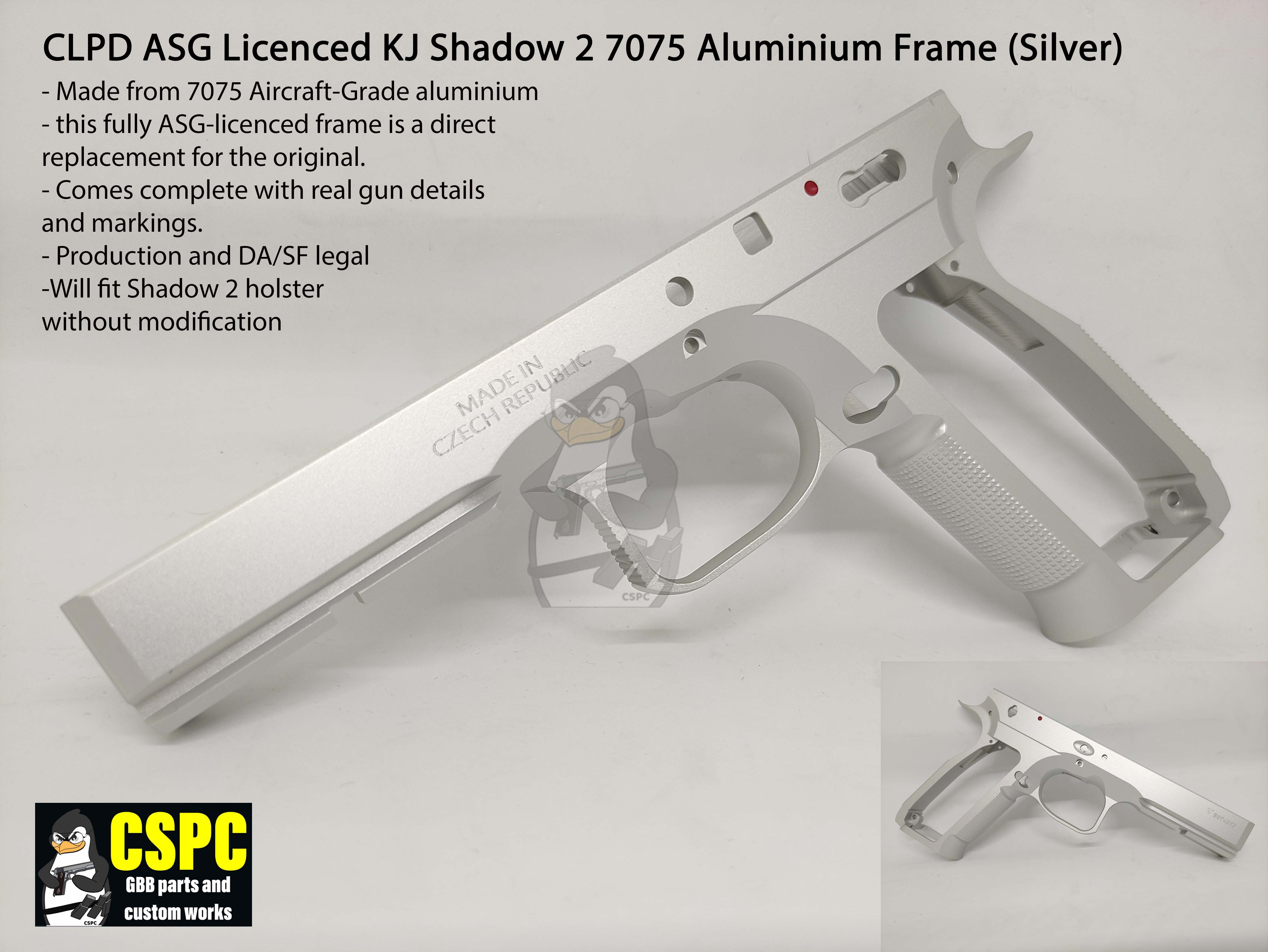 CL Project Design ASG Licensed KJ Shadow 2 7075 Aluminium Frame