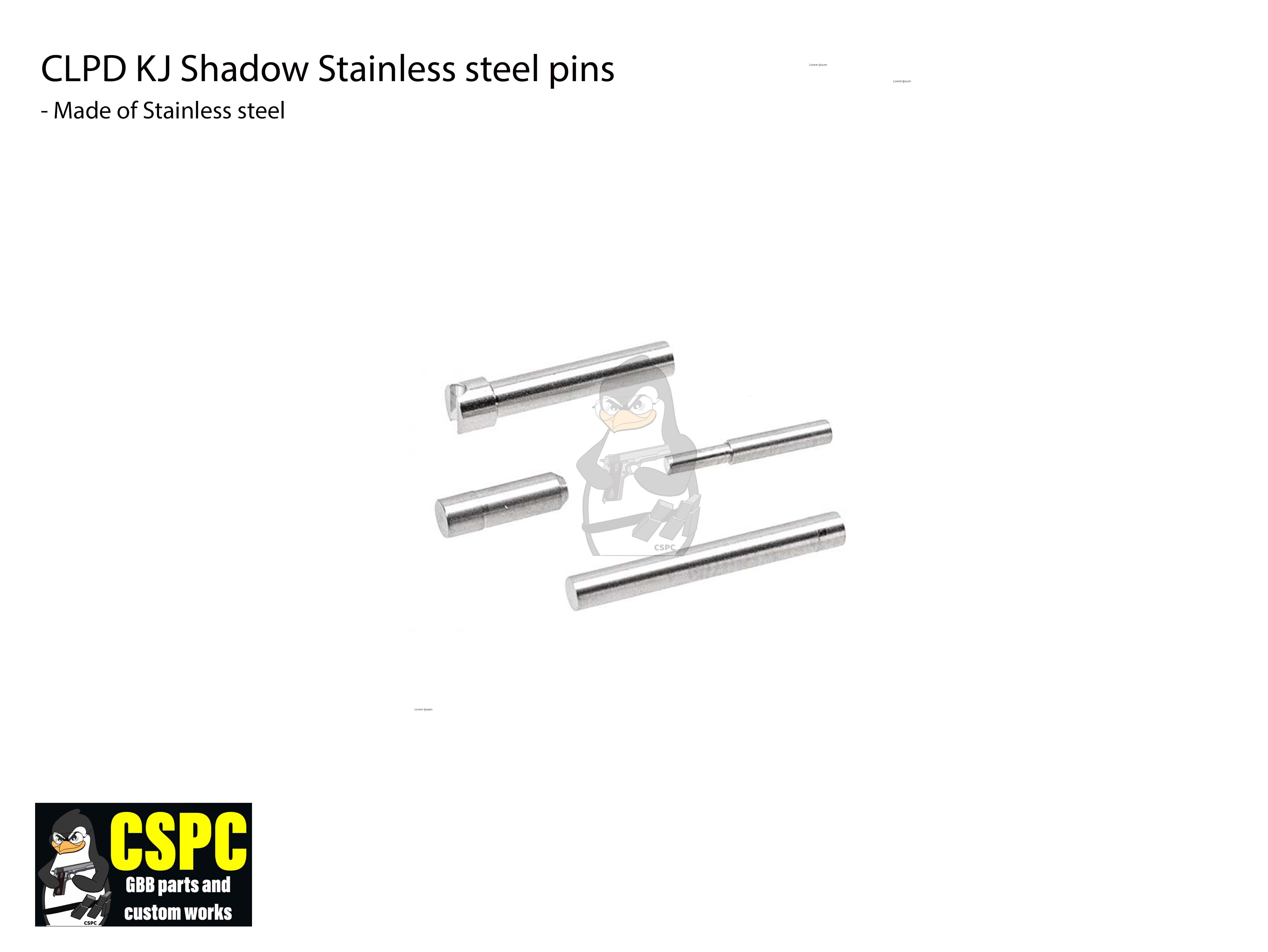 CL Project Design KJ Shadow Stainless Steel Pins