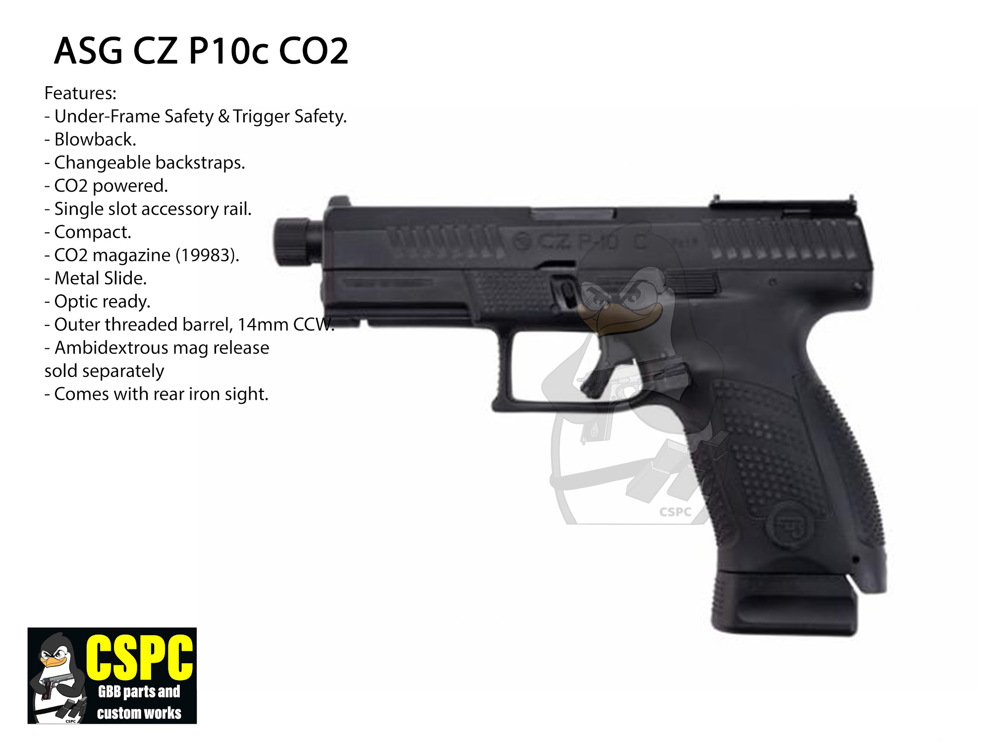 ASG CZ P10c GBB