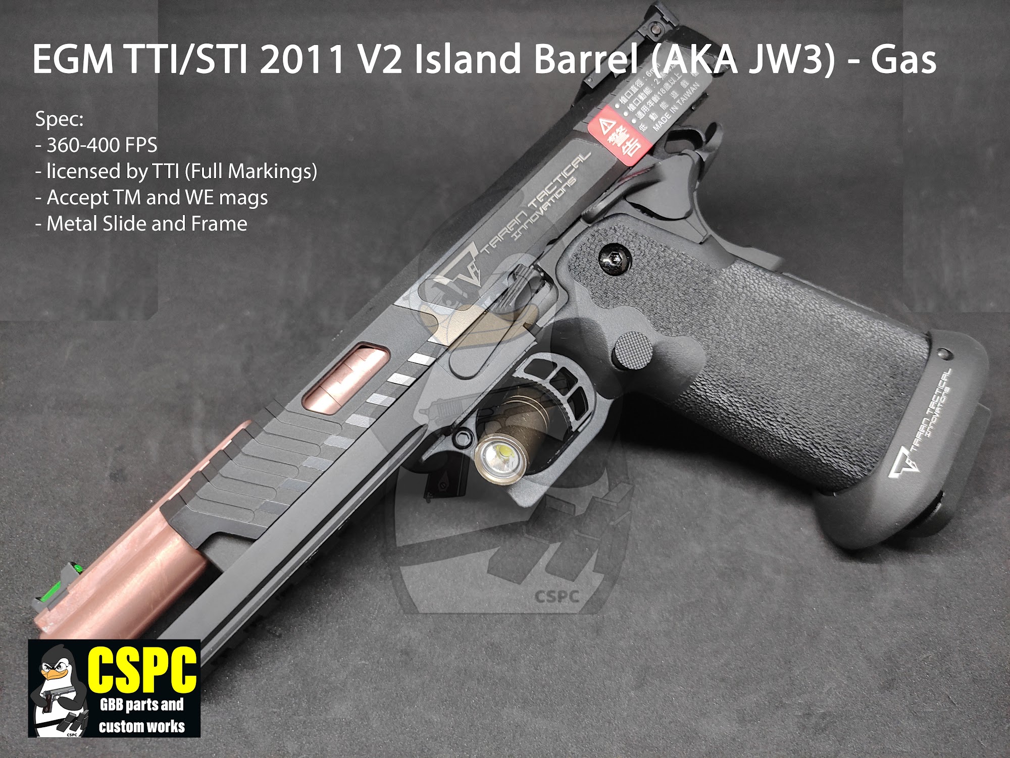 EMG TTI/STI 2011 V2 Island Barrel (AKA JW3) - Gas