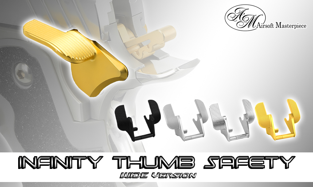 Airsoft Masterpiece Steel Thumb Safeties – SV (Wide)