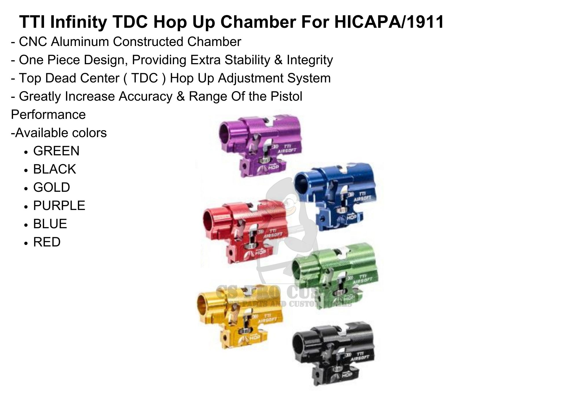 TTI Infinity HICAPA/1911 TDC Hop Up Chamber