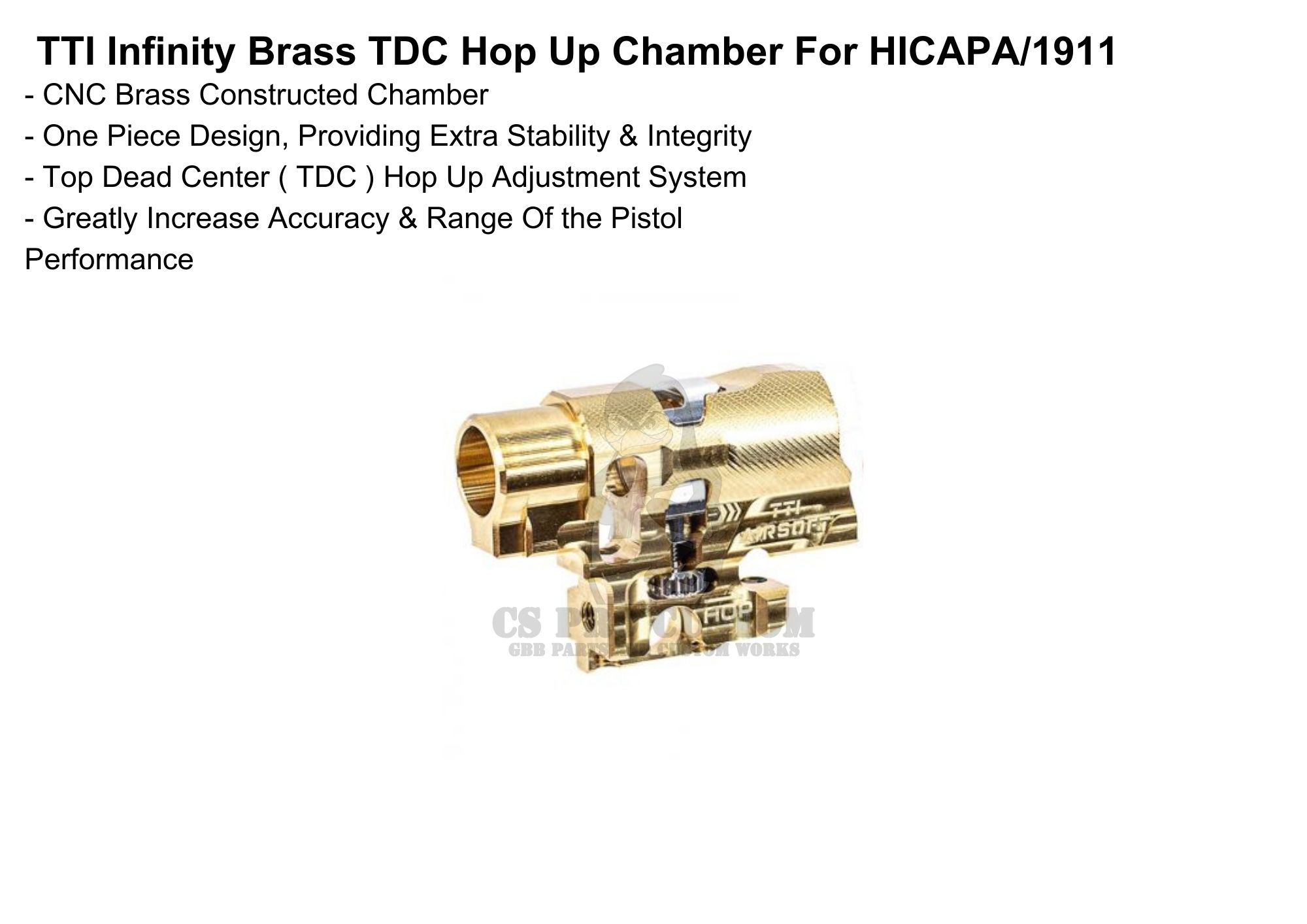 TTI Infinity Hi-capa Brass TDC Hop Up Chamber