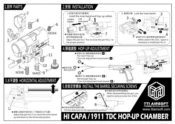 TTI Infinity HICAPA/1911 TDC Hop Up Chamber
