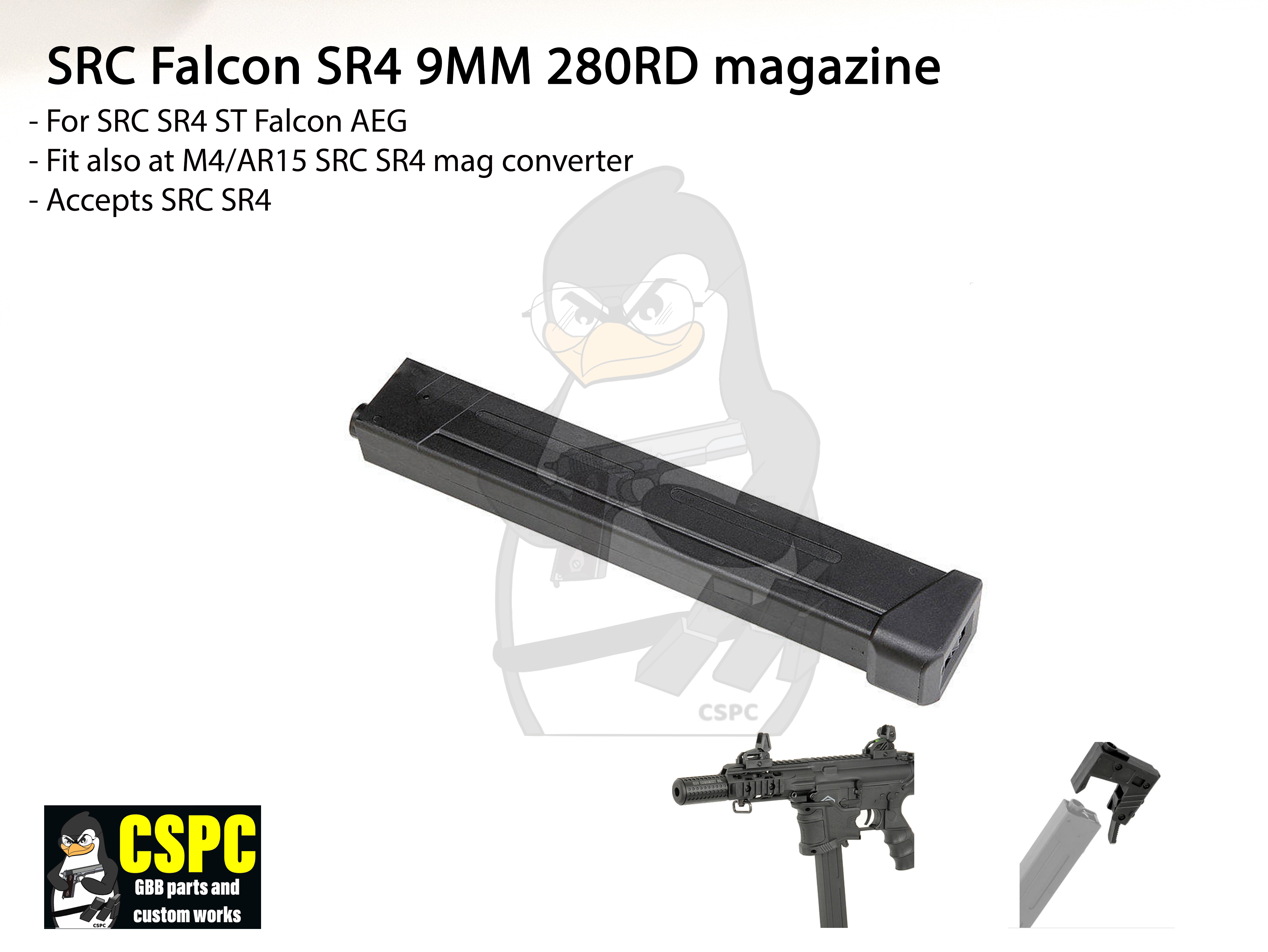 SRC Falcon SR4 9MM 280RD Magazine