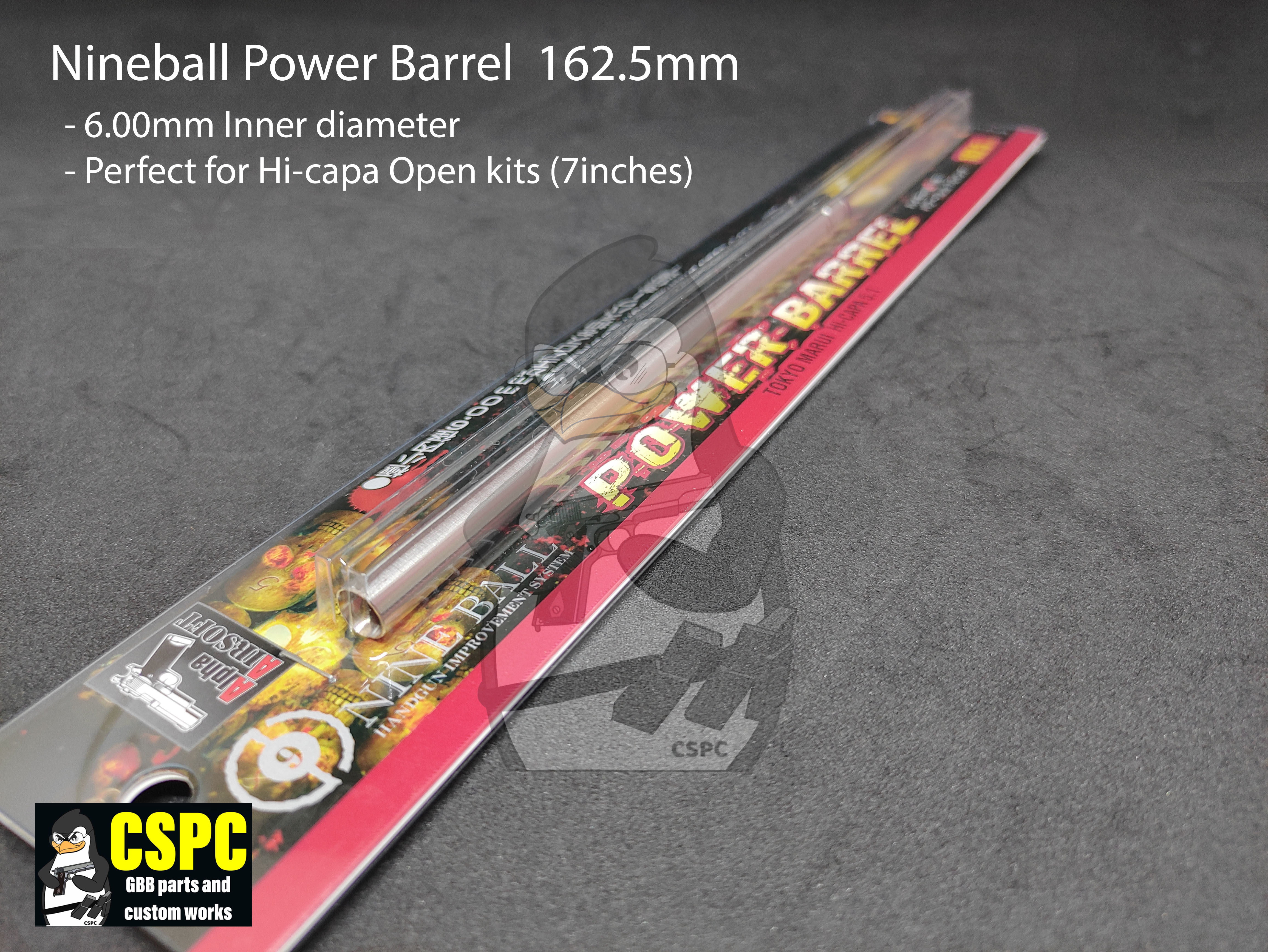 Nine ball Power Barrel 162.5mm 6.00ID