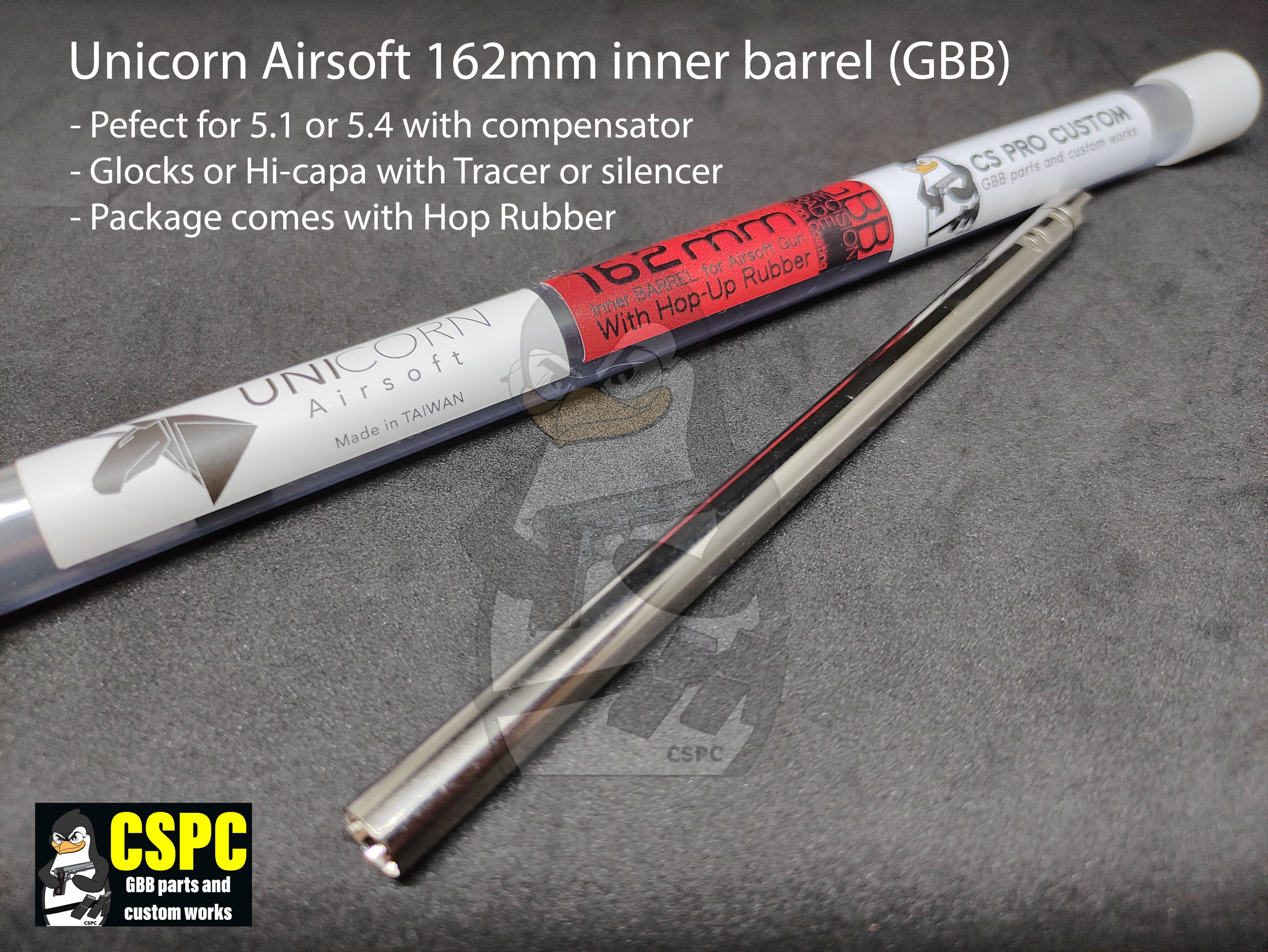 Unicorn Airsoft 162mm Inner Barrel (GBB)