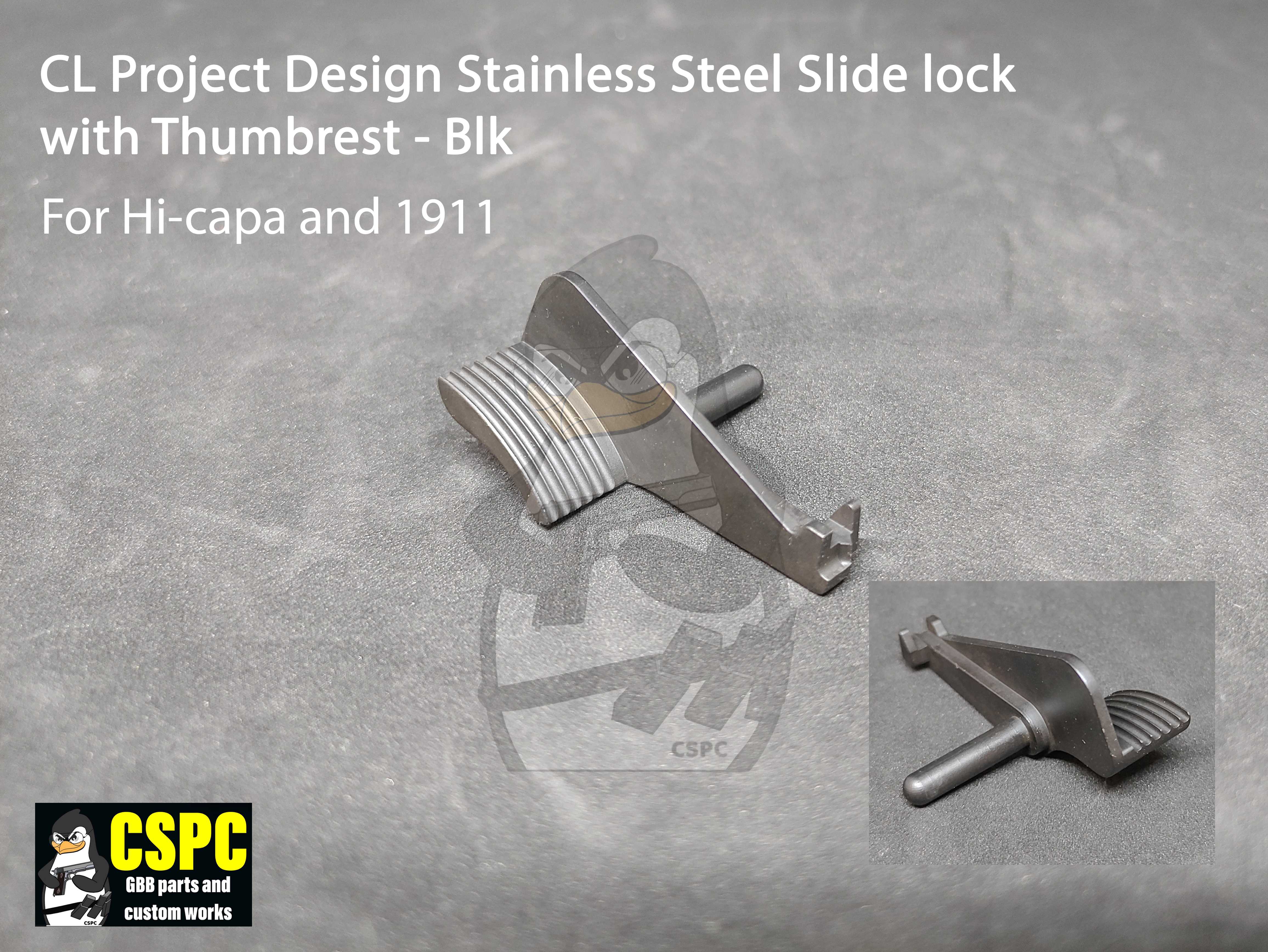 CL Project Design Stainless Steel slidelock thumbrest