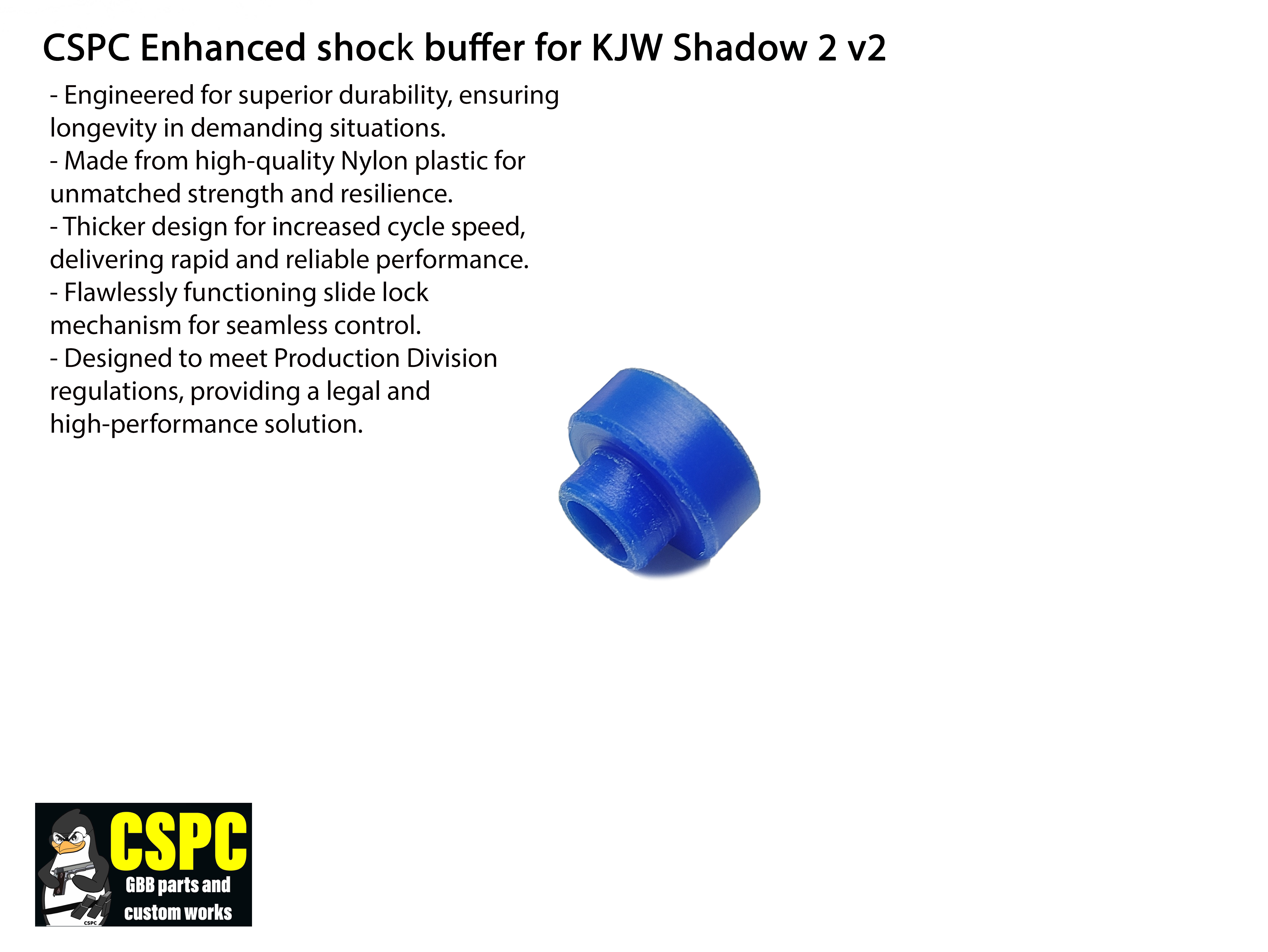 CSPC Enhanced Shock Buffer for KJW Shadow 2 v2