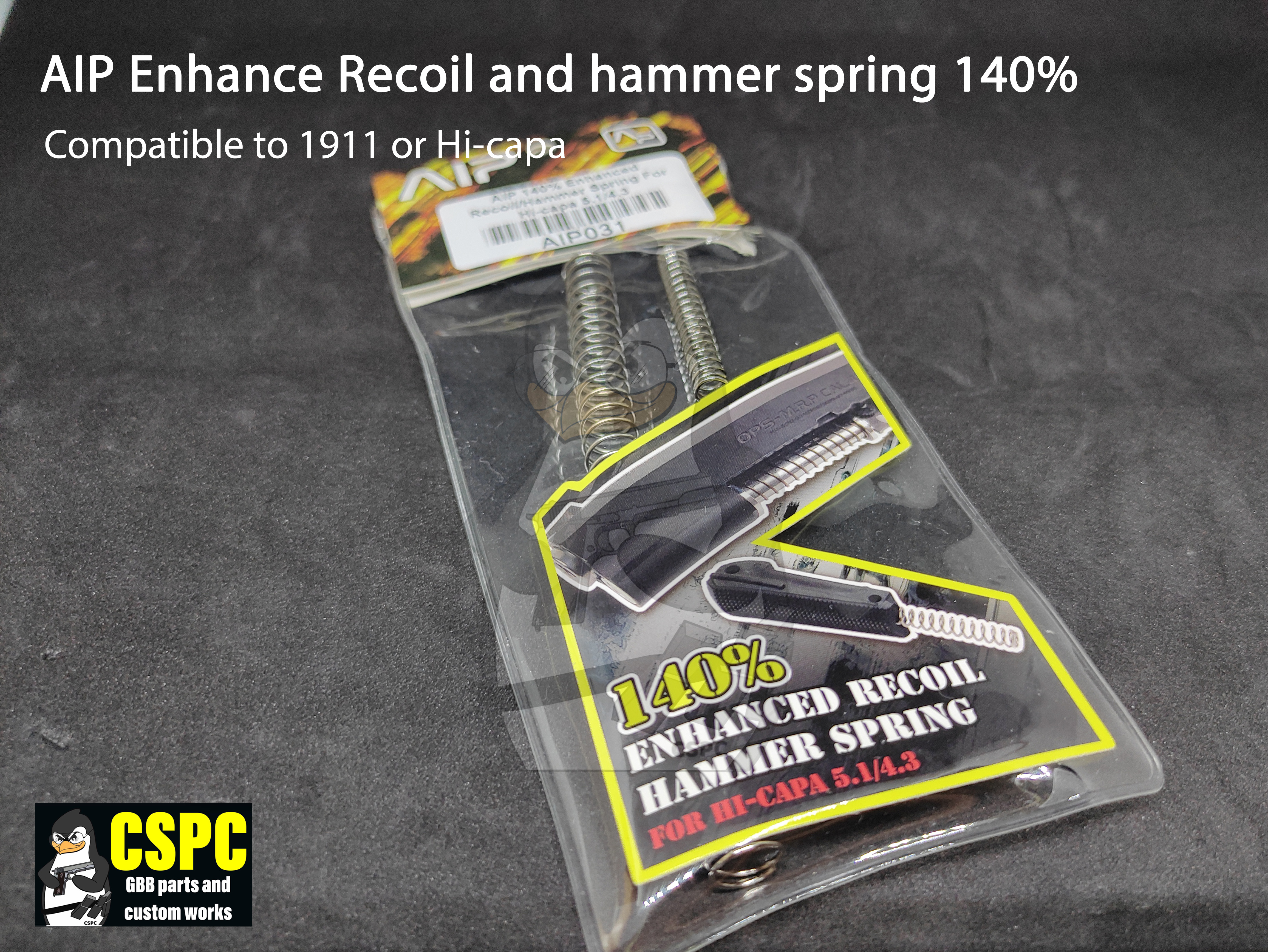 AIP Enhanced Recoil and Hammer Spring 140%