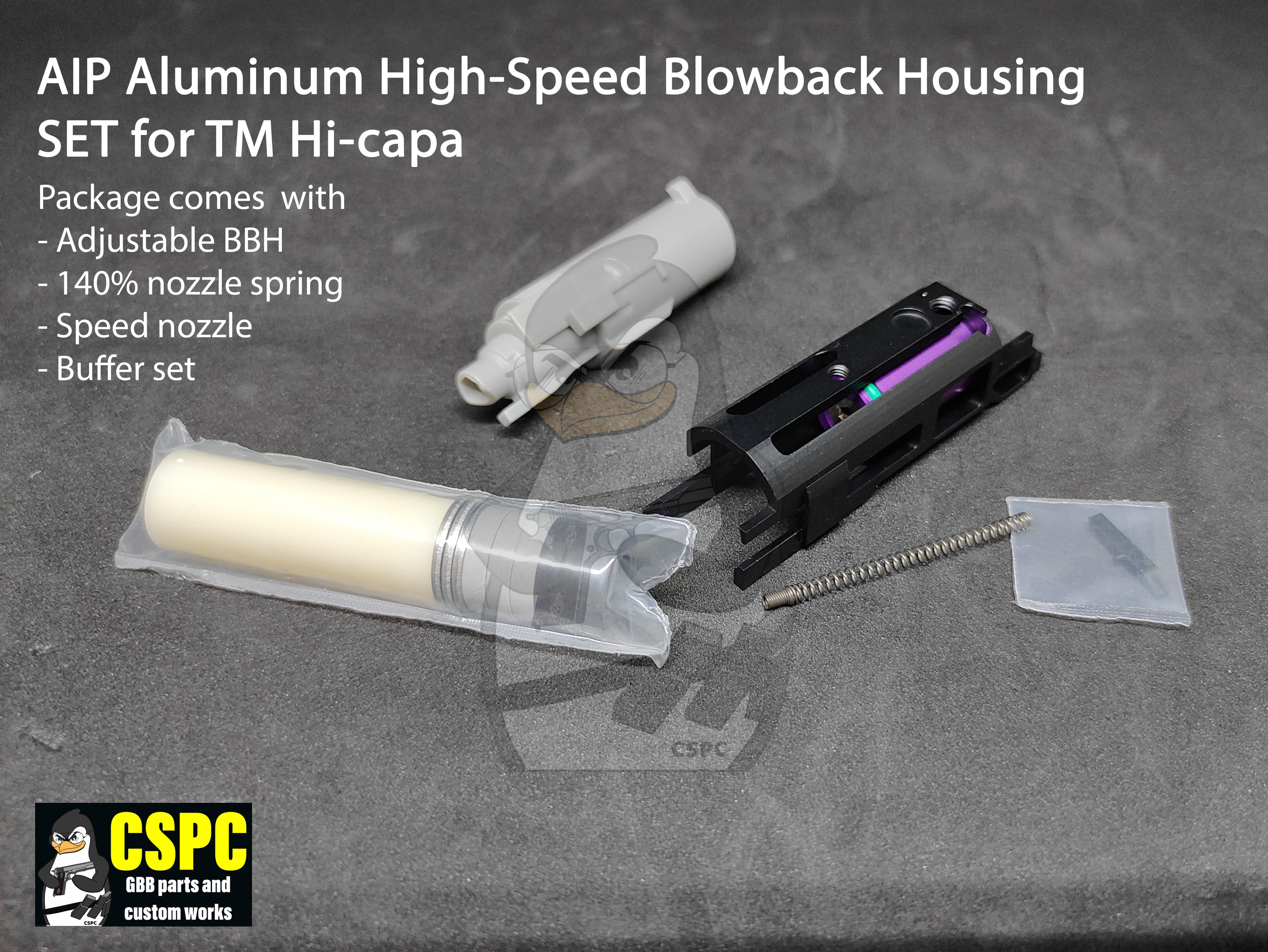 AIP Aluminum High-Speed Blowback Housing SET for TM Hi-capa and 1911 