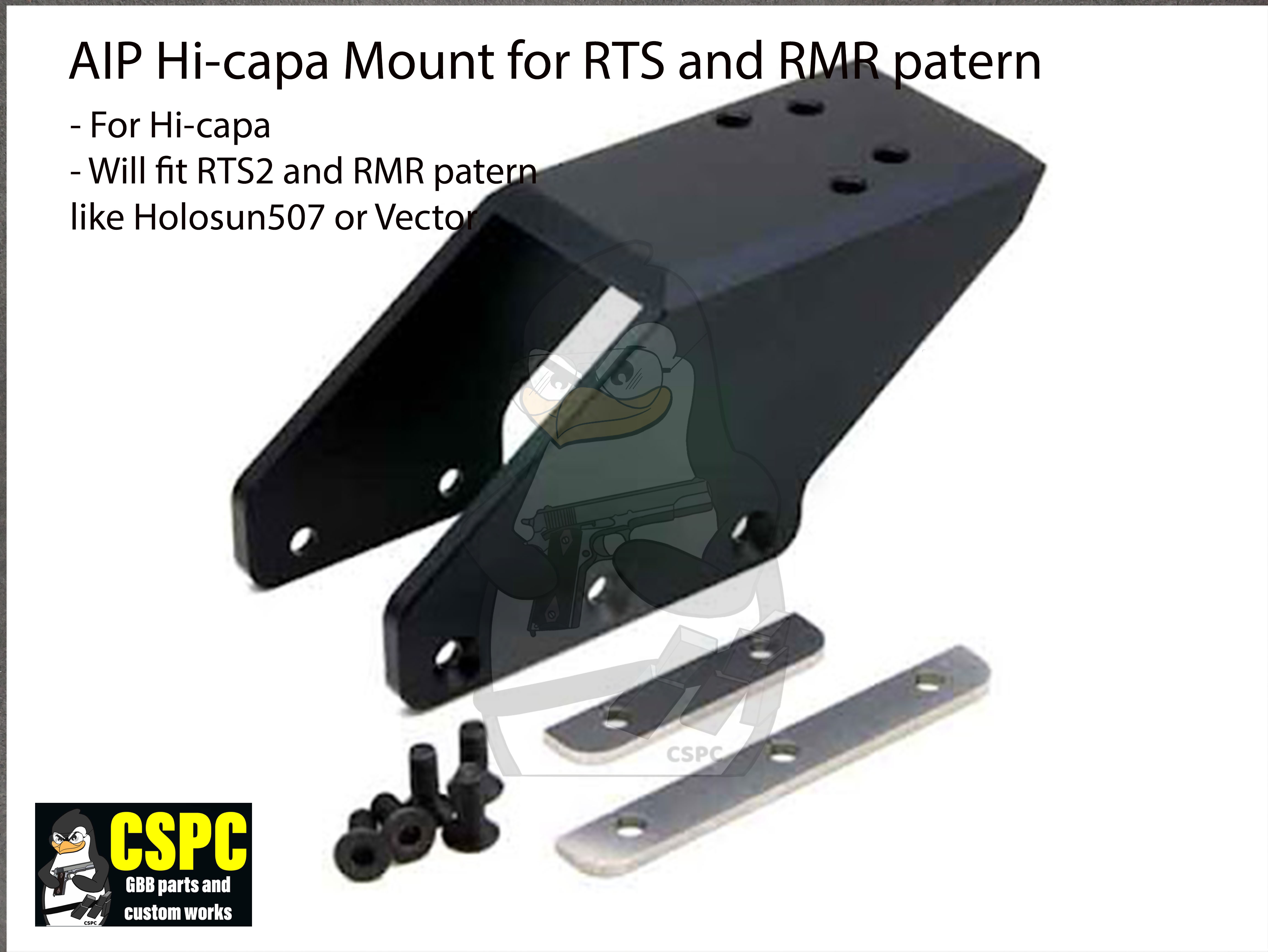 AIP Hi-capa Mount for RTS and RMR Pattern 