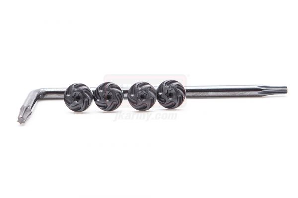 AIP Steel Grip Screws For TM1911 Black-Type 2