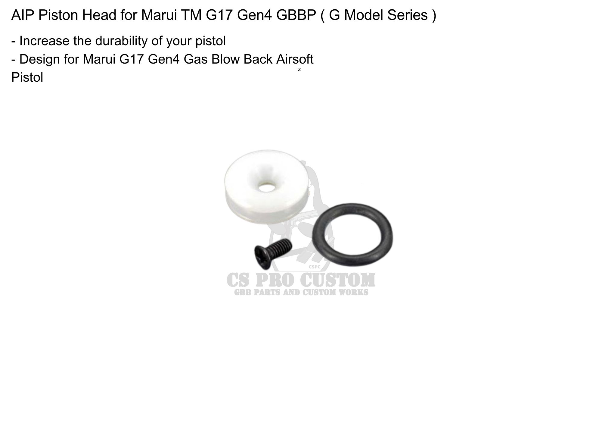 AIP Piston Head for Marui TM G17 Gen4 GBBP