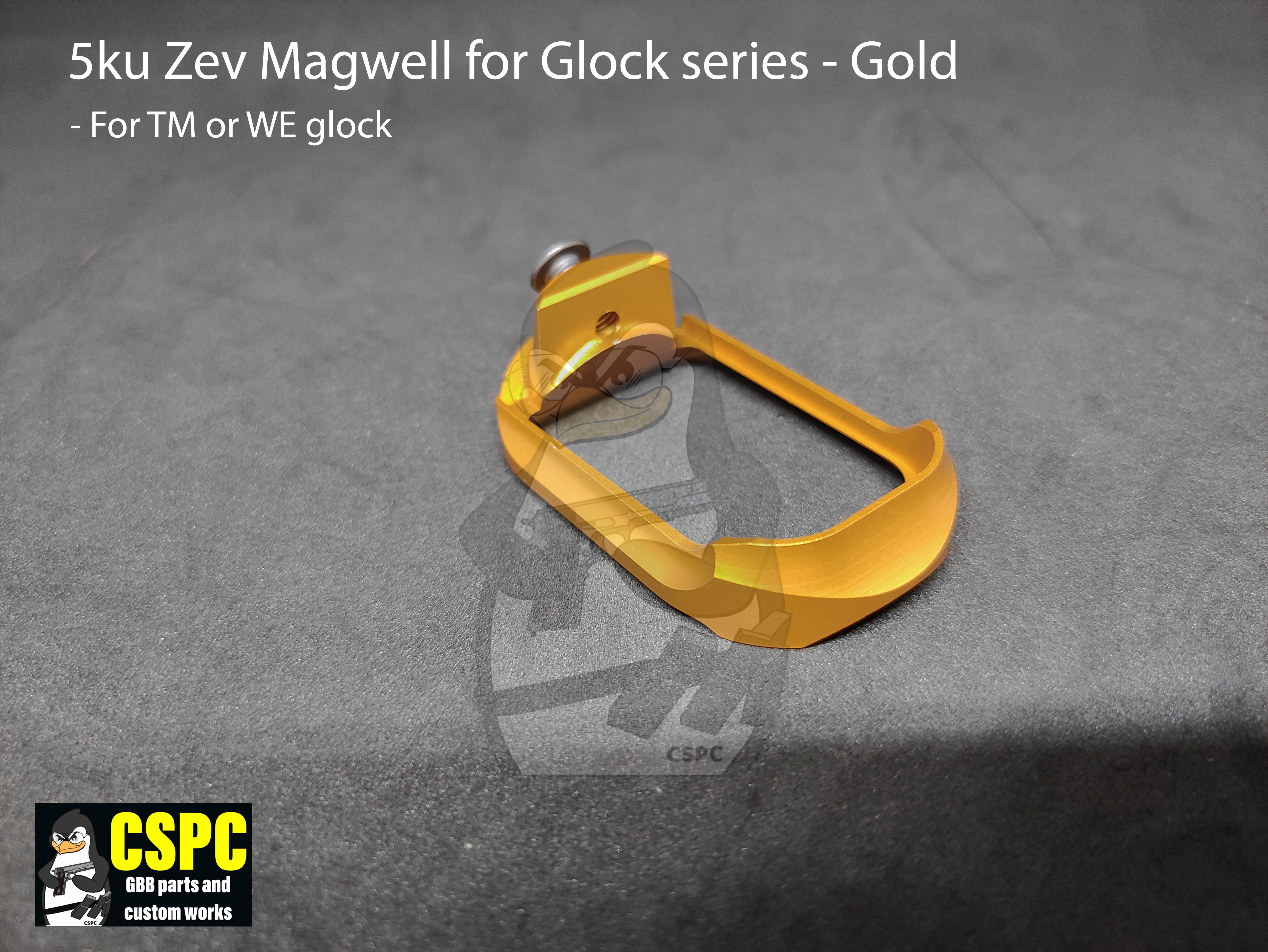 5ku Zev Magwell for Glock series - Gold