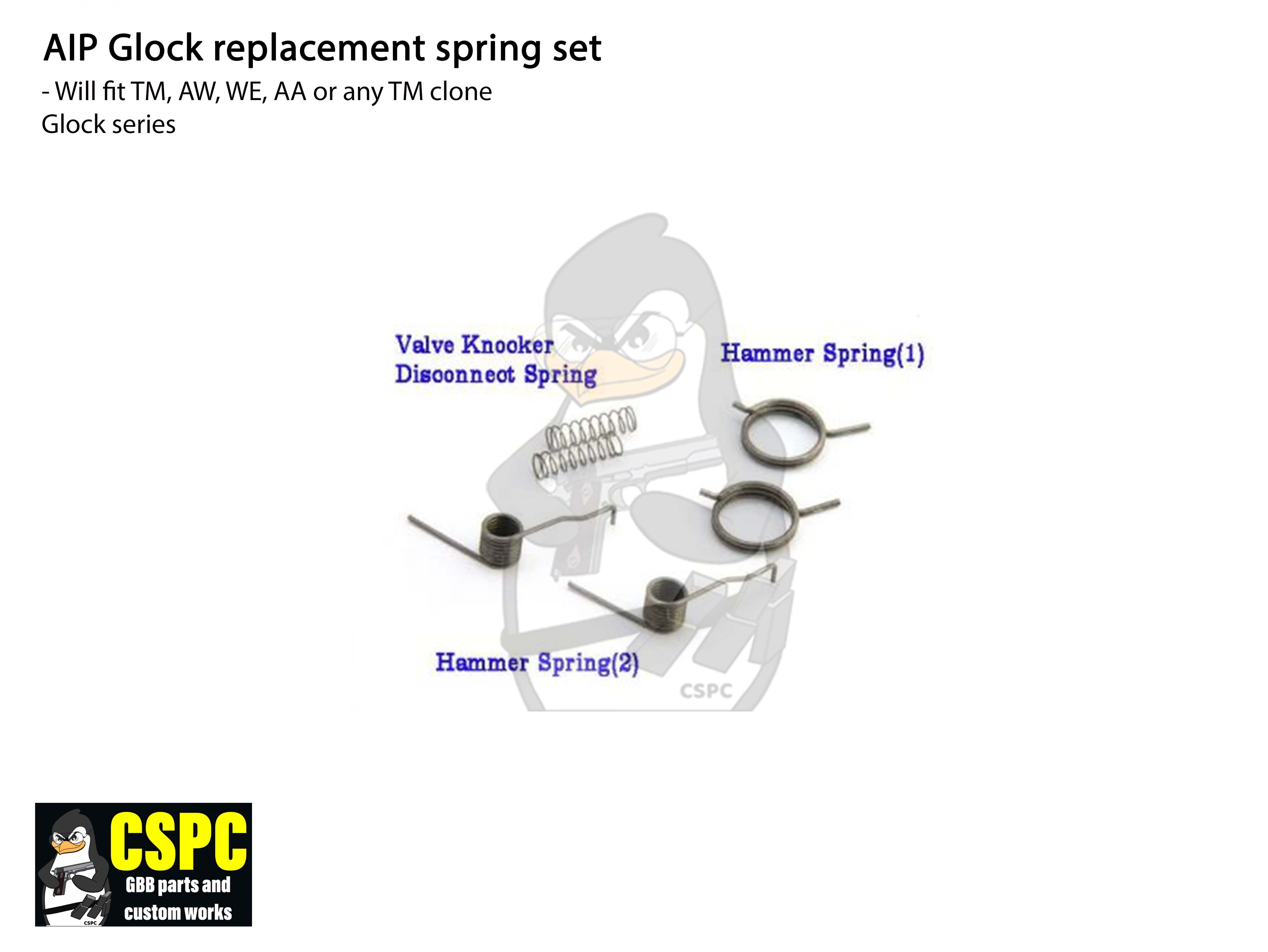 AIP Glock replacement spring set