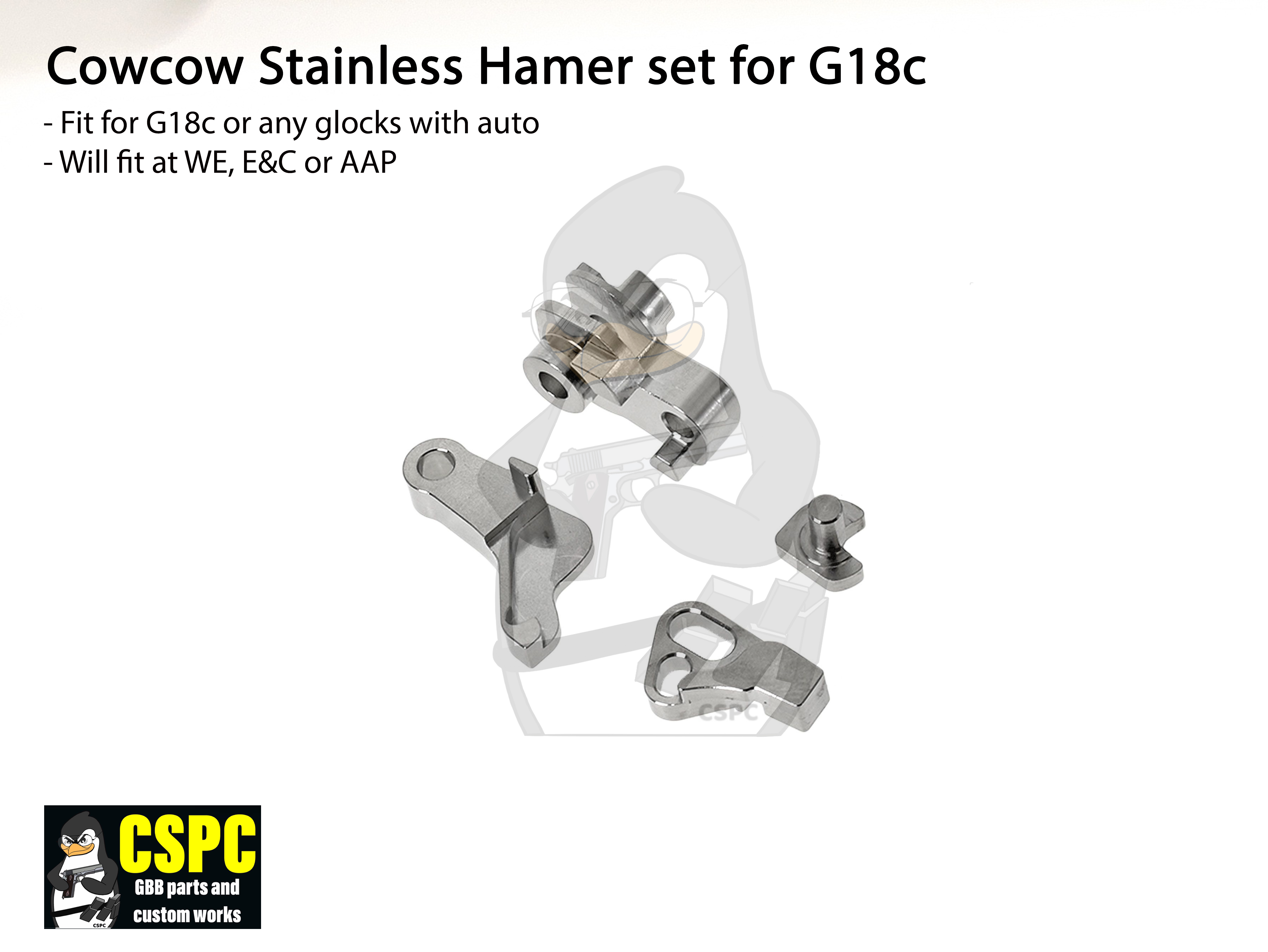 Cowcow Stainless Hammer Set for G18c