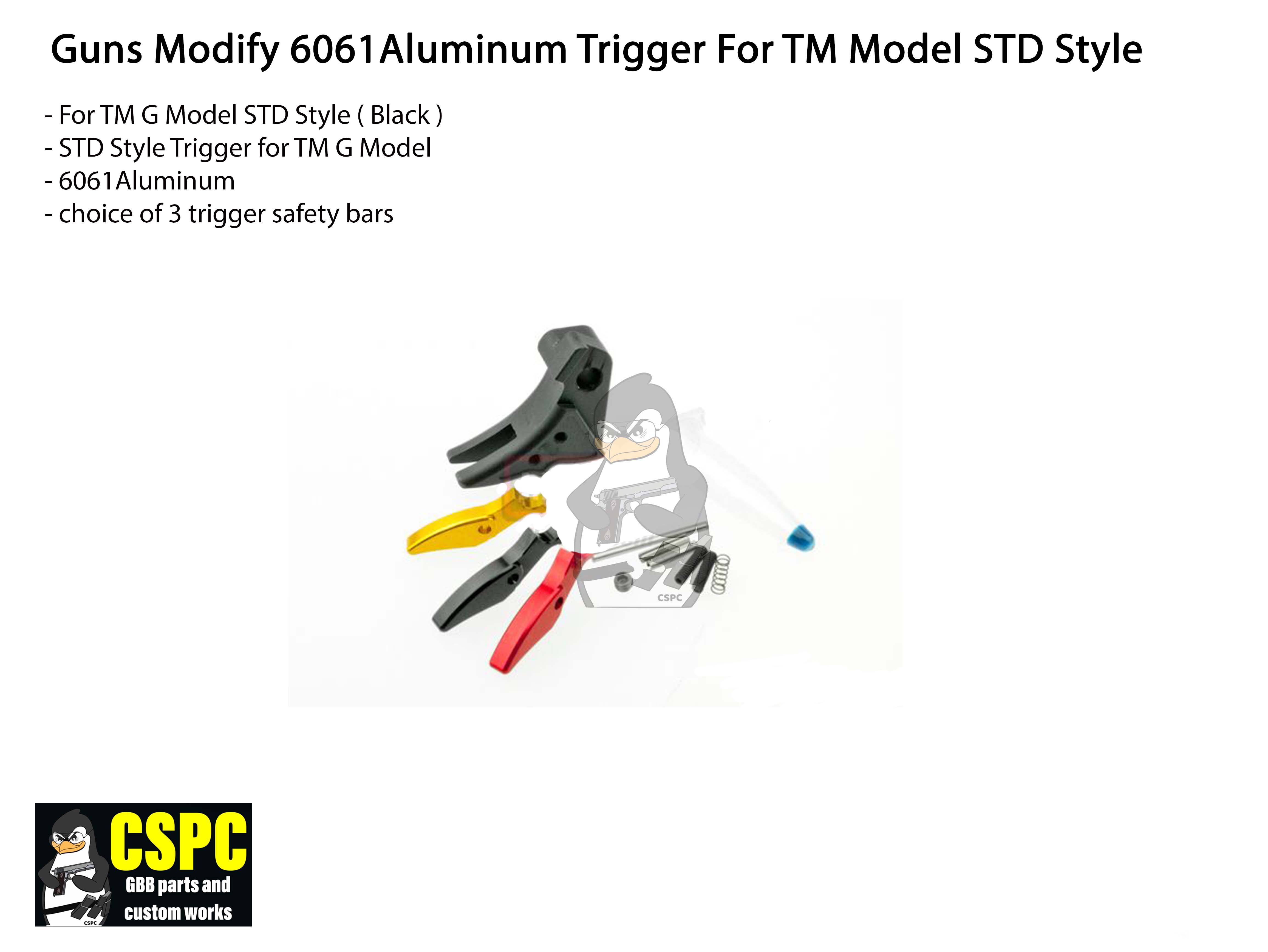 Guns Modify 6061 Aluminum Trigger for Glock