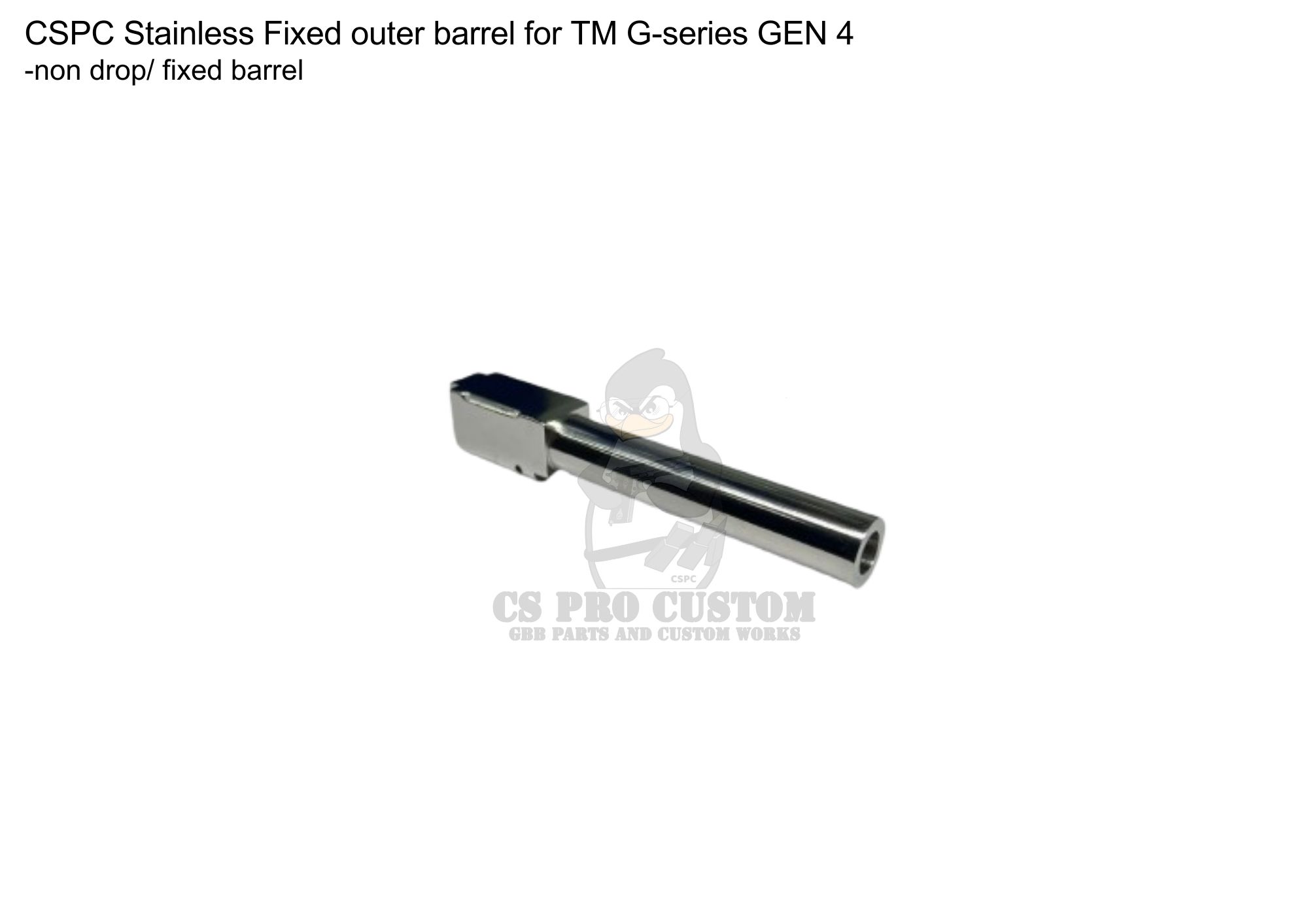 CSPC TM G17 Gen 4 Stainless Fixed Outer Barrel
