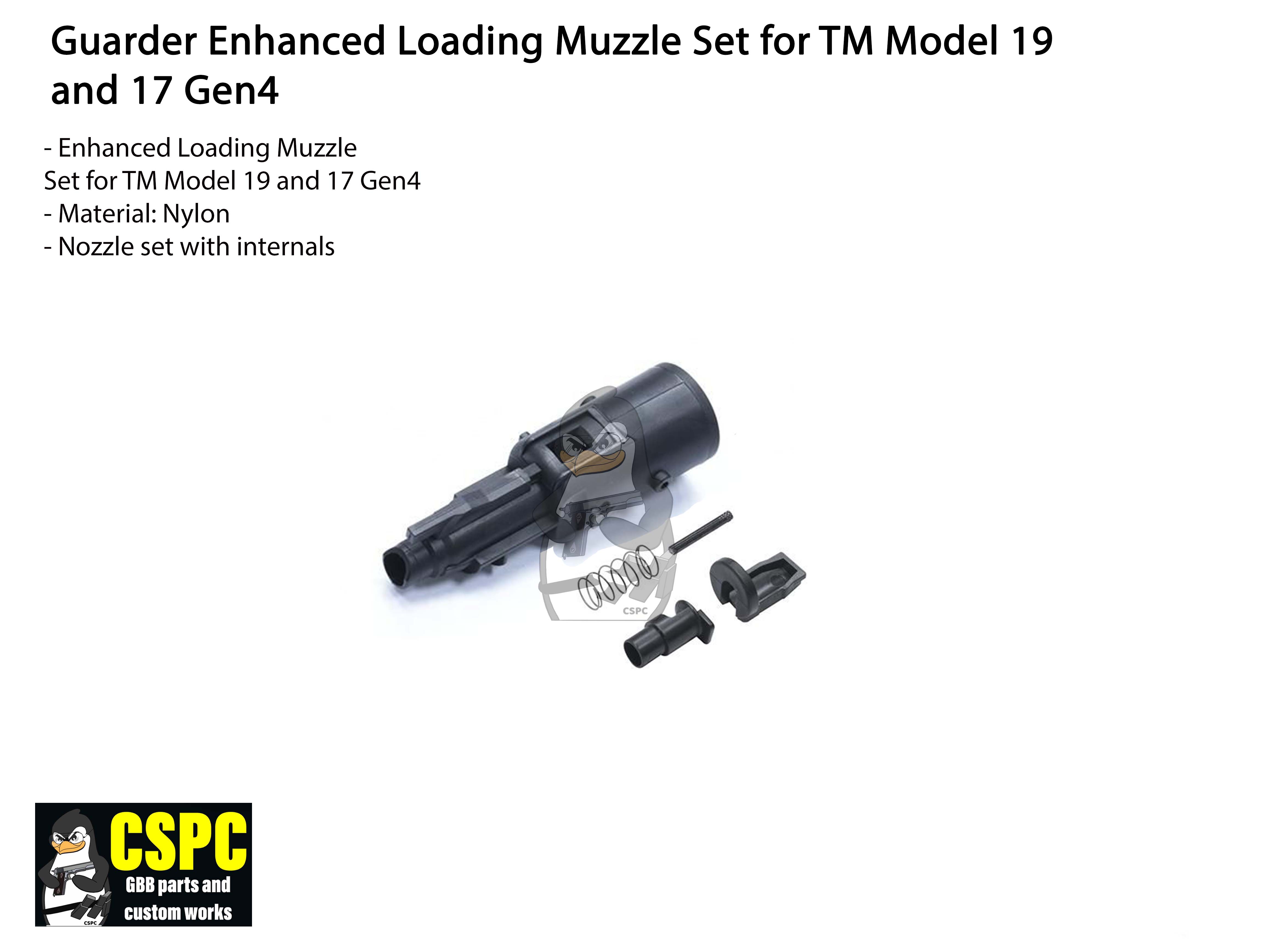 Guarder Enhanced Loading Muzzle Set For TM Model 19 and 17 Gen4