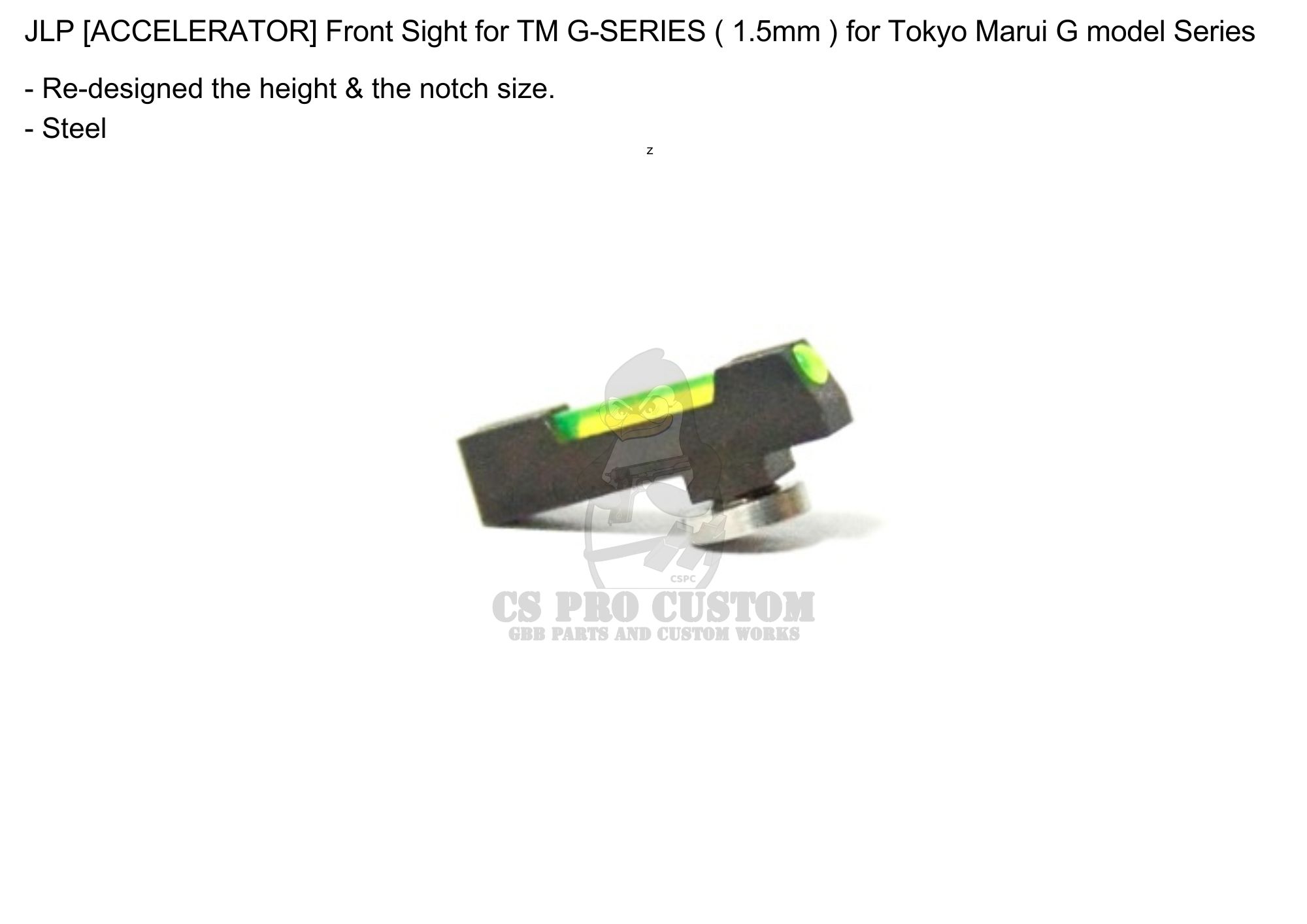 JLP [Accelerator] Front Sight for TM Glock/ G-SERIES