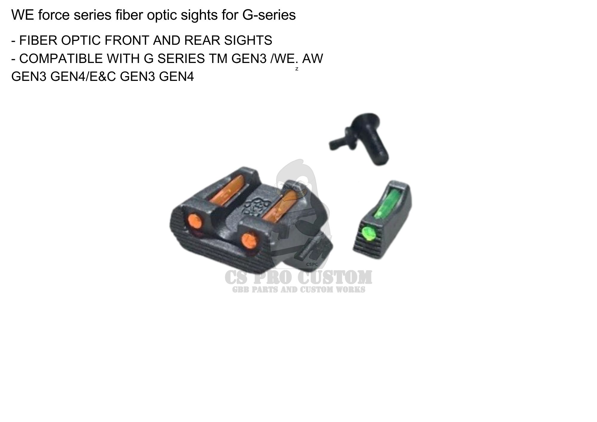 WE Force Series Fiber Optic Sights for G-Series F