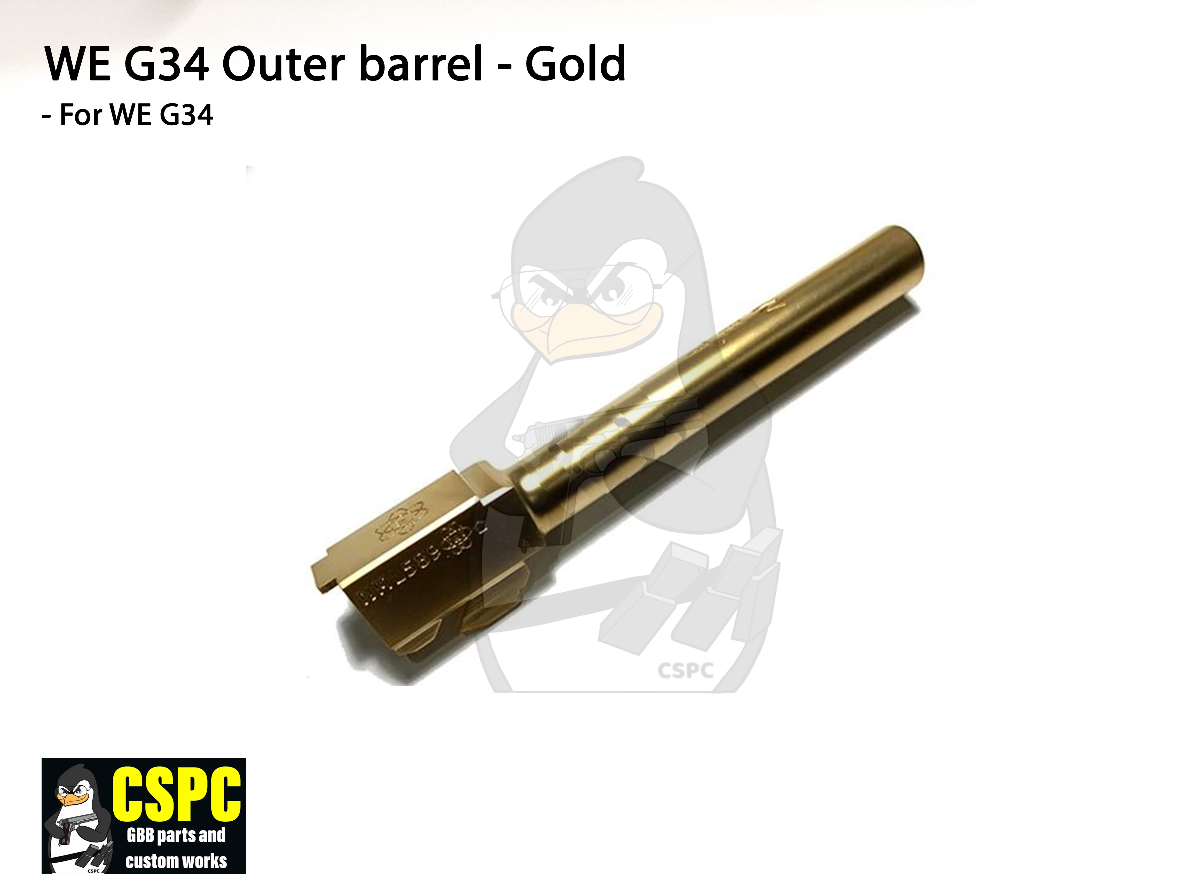 WE G34 Outer Barrel - Gold