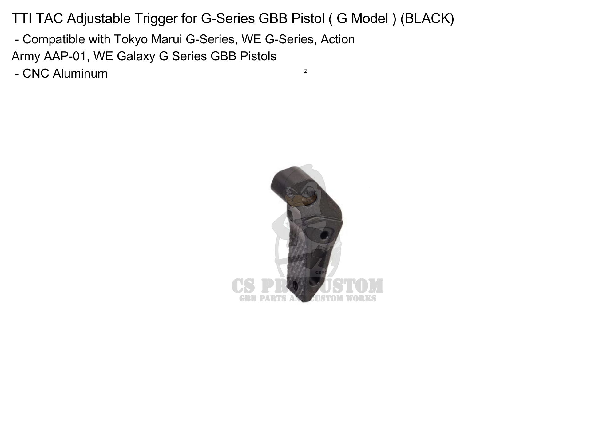 TTI-P0001 flat trigger for AAP and Glock series