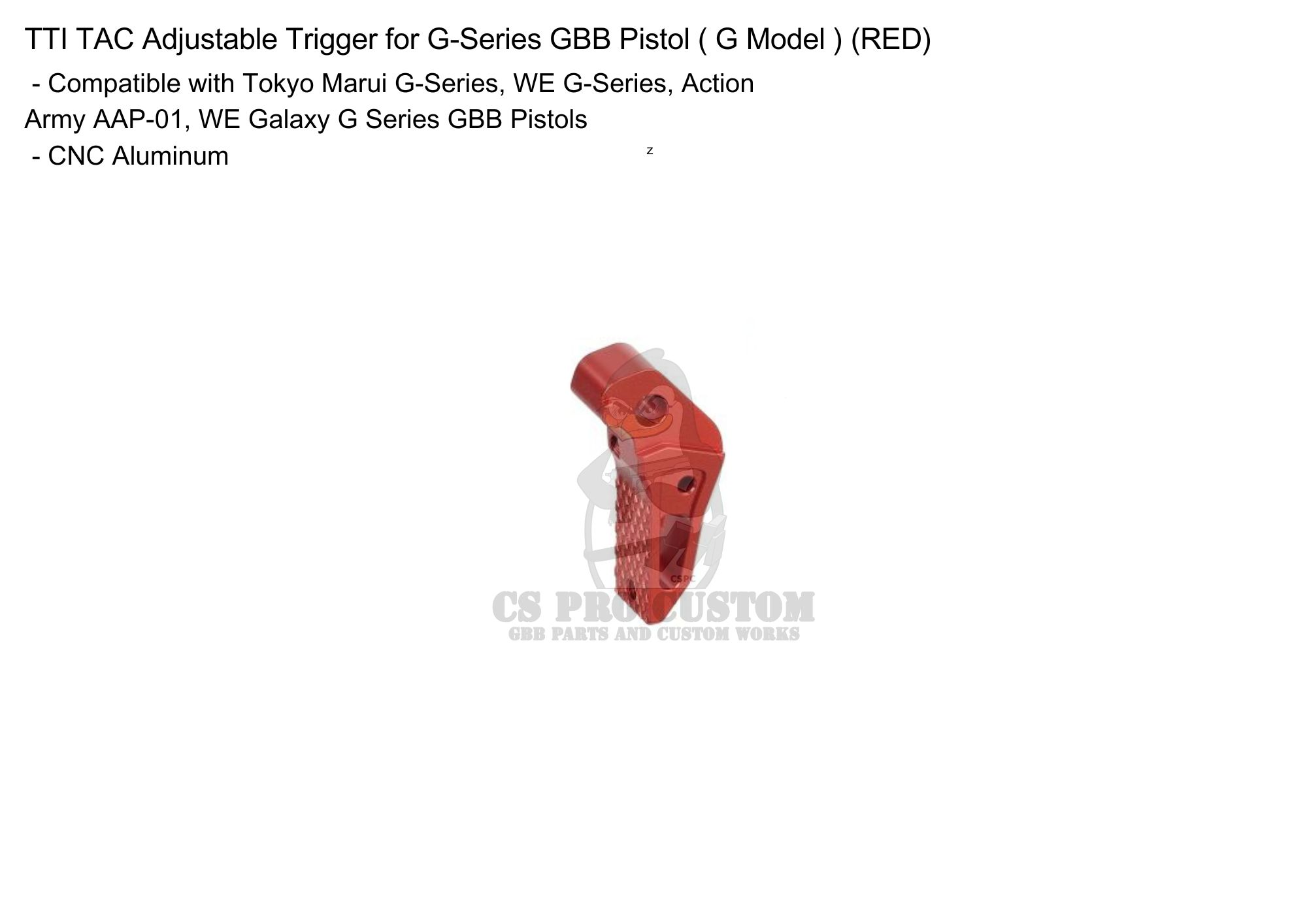 TTI-P0001 flat trigger for AAP and Glock series