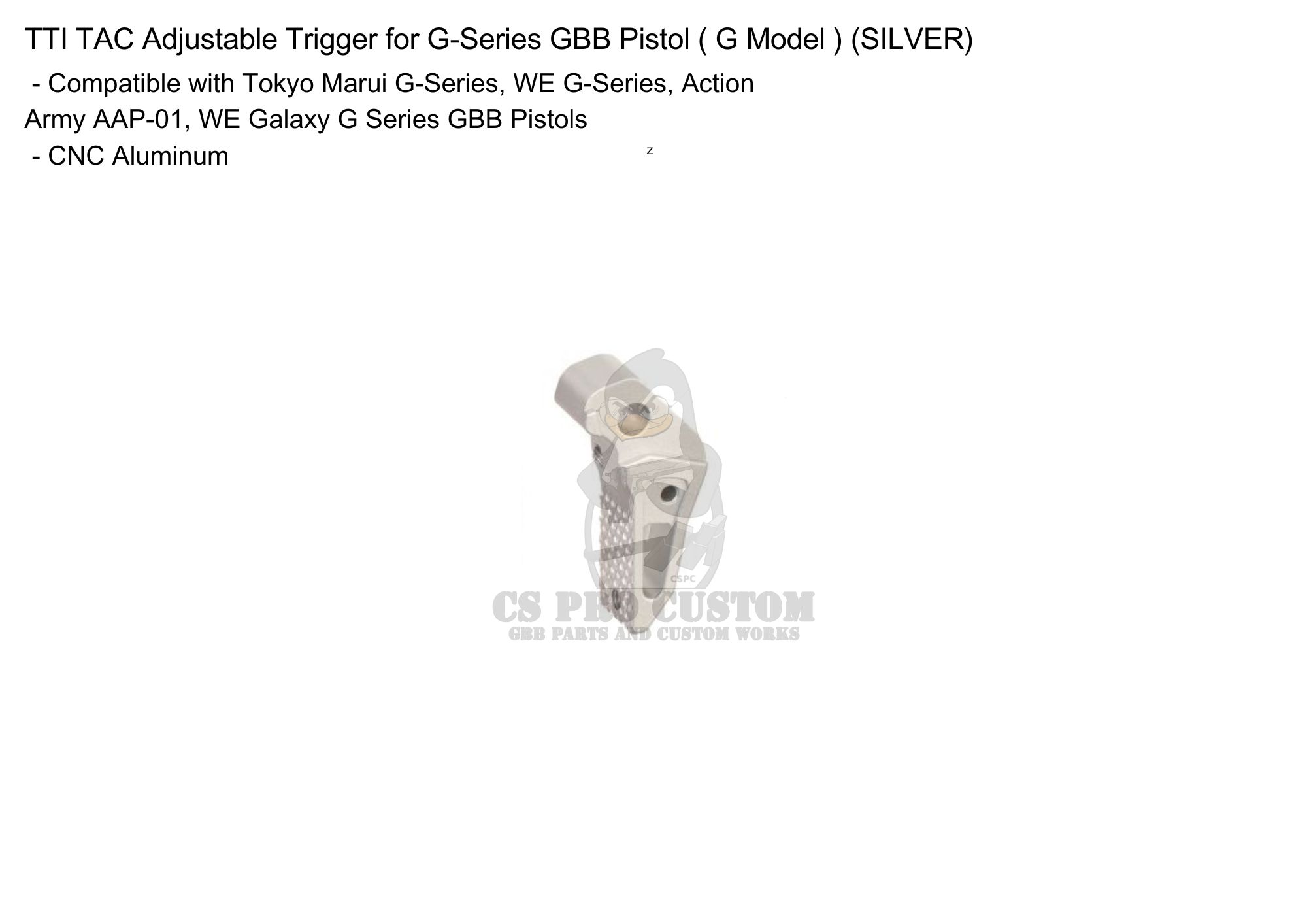TTI-P0001 flat trigger for AAP and Glock series
