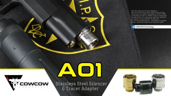 Cowcow A01 Silencer Adapter for Hi-Capa ( 11mm CW to 14mm CCW )