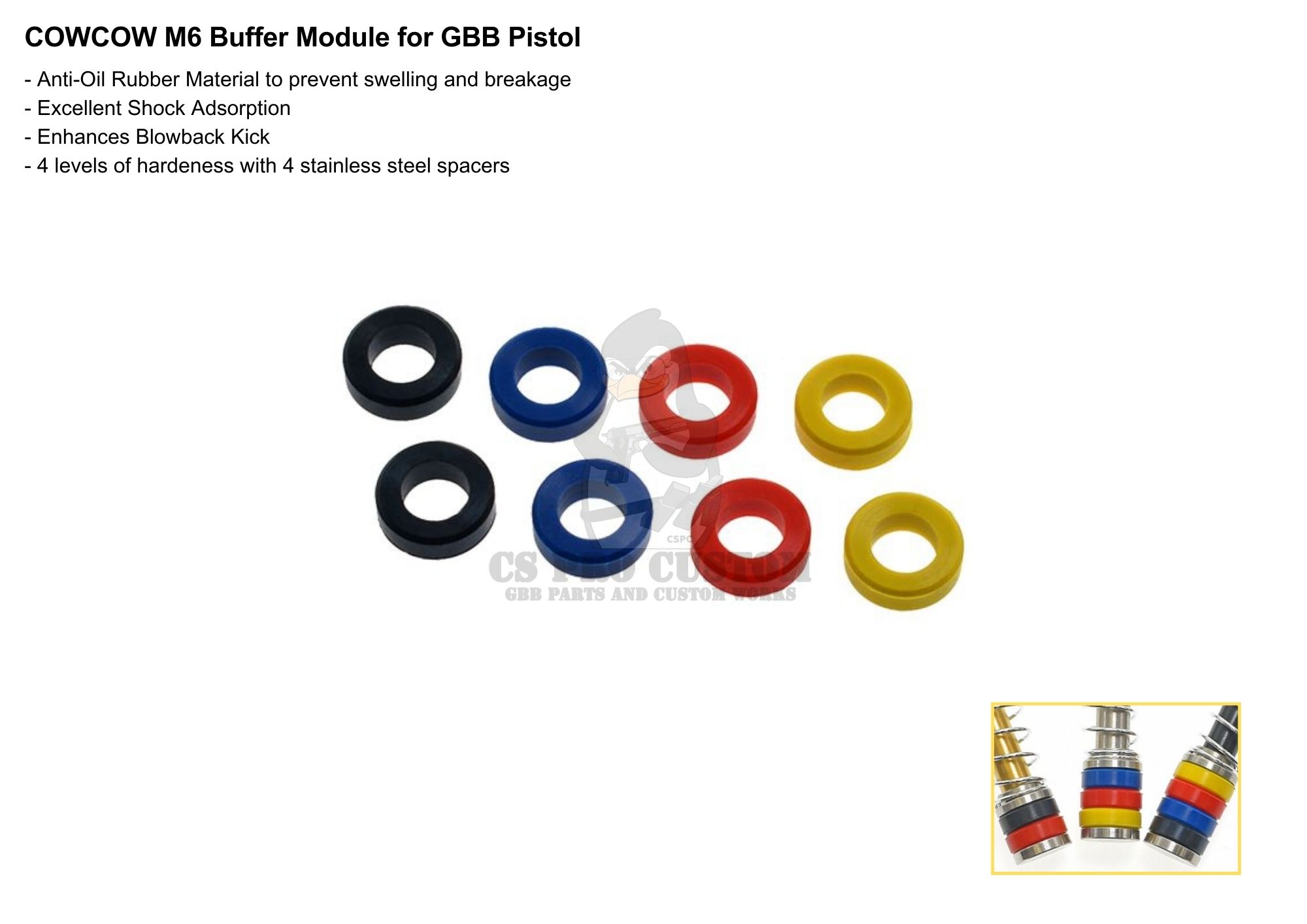 COWCOW M6 Buffer Module for GBB Pistol