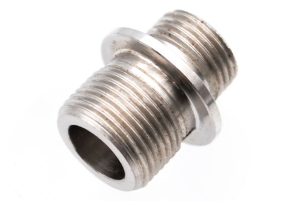 5KU Stainless Steel Silencer Adapter 12mm CCW to 14mm CCW ( Silver )