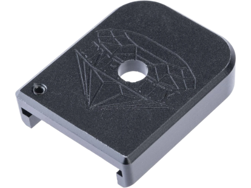 5KU Infinity Aluminum Magazine Base for Tokyo Marui Spec Hi-Capa Series Airsoft GBB Pistol Magazines (Black)