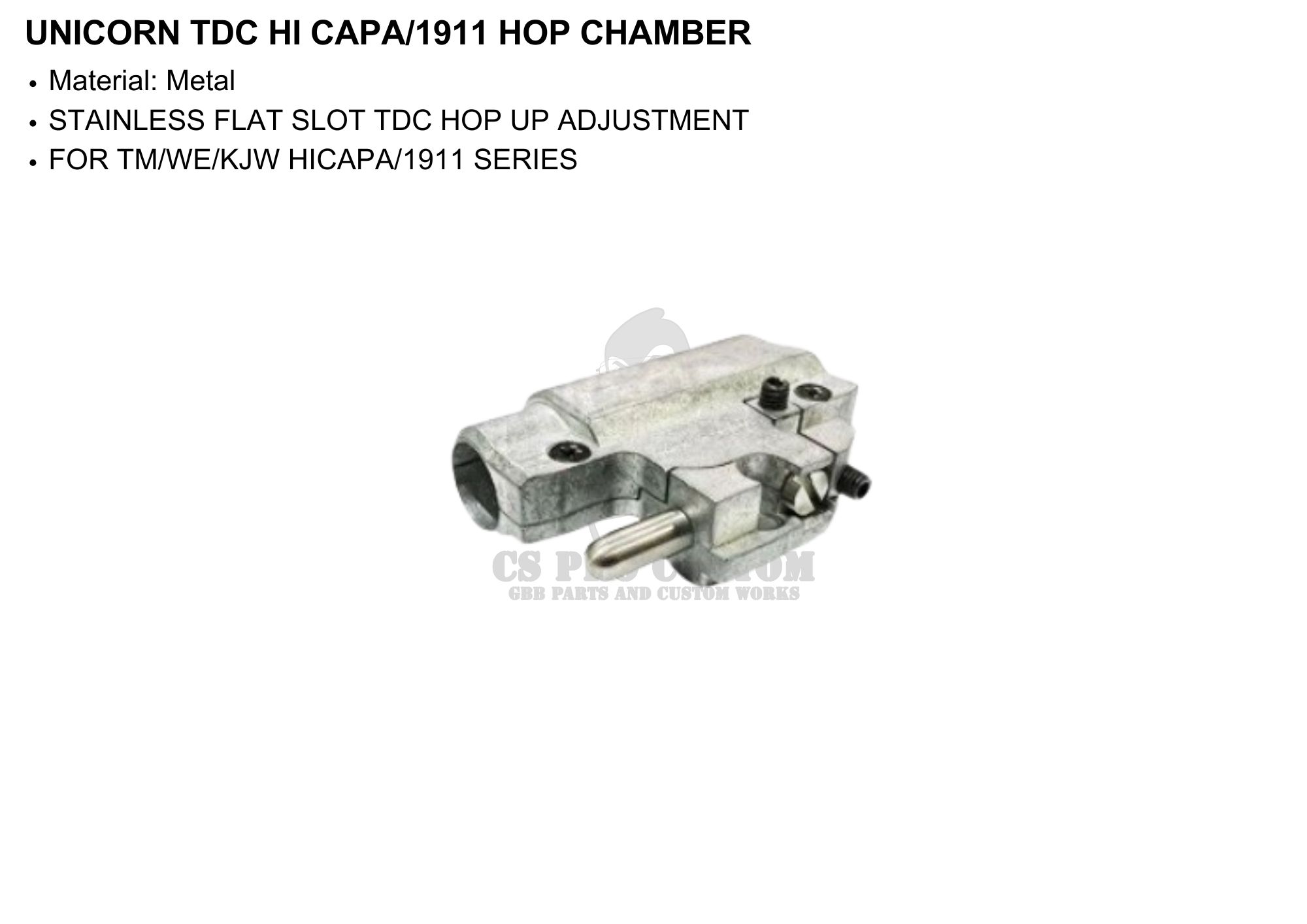 Unicorn TDC Hi Capa/1911 Hop Chamber