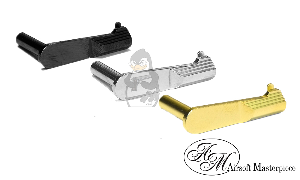 Airsoft Masterpiece CNC Steel Slide Stop – S Style