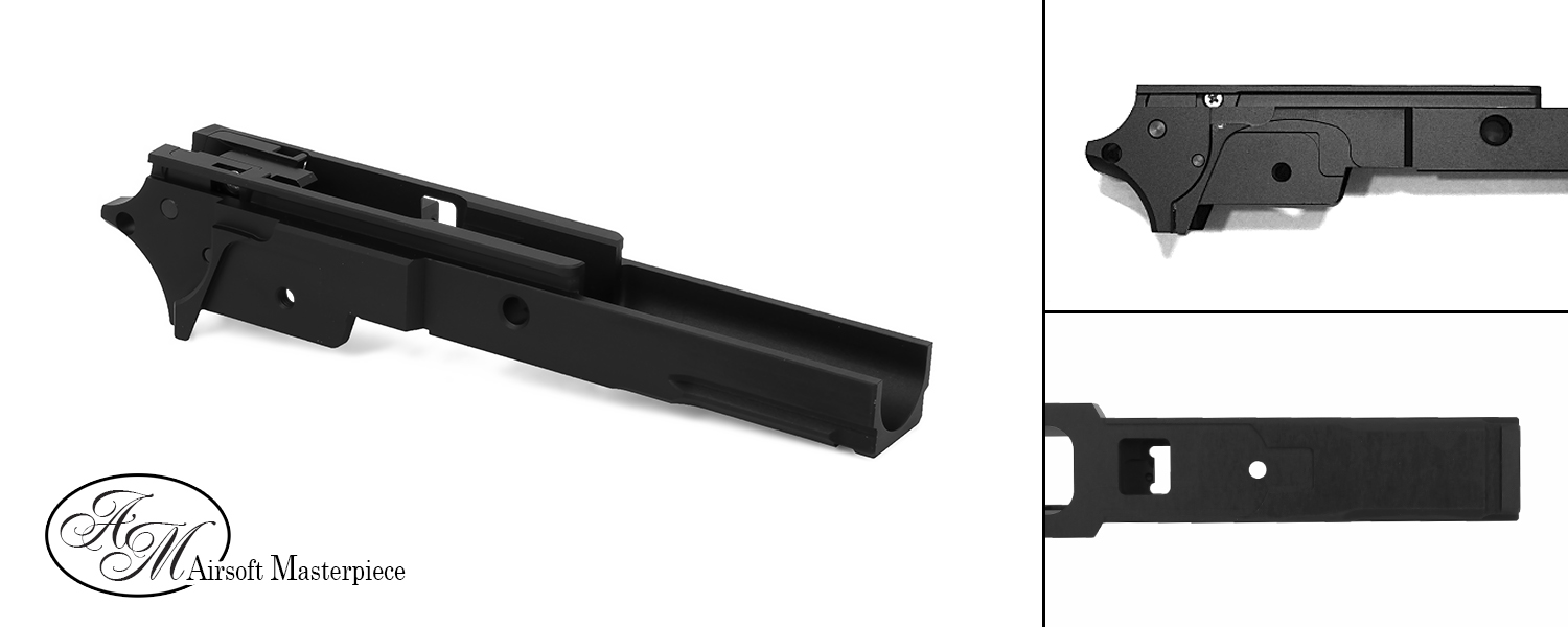 Airsoft Masterpiece Aluminum Frame – 3.9″ NO MARKING with Tactical Rail