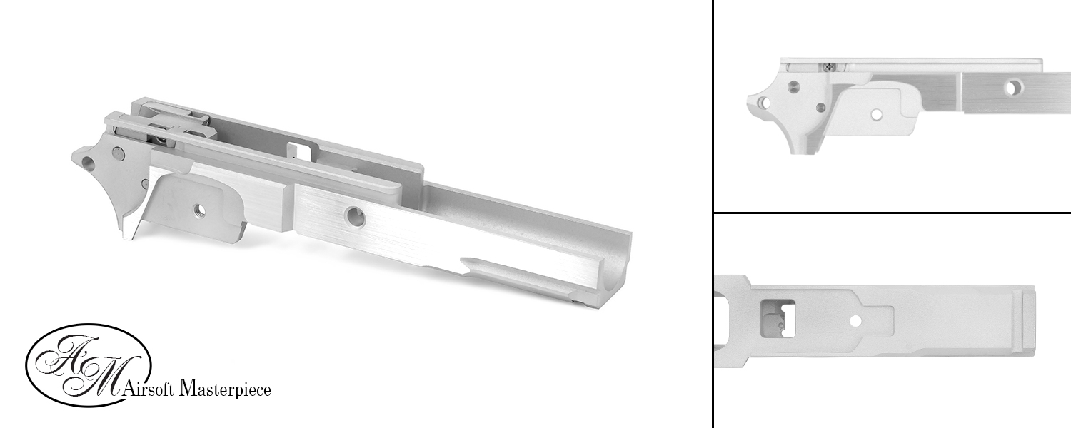 Airsoft Masterpiece Aluminum Frame – 3.9″ NO MARKING with Tactical Rail
